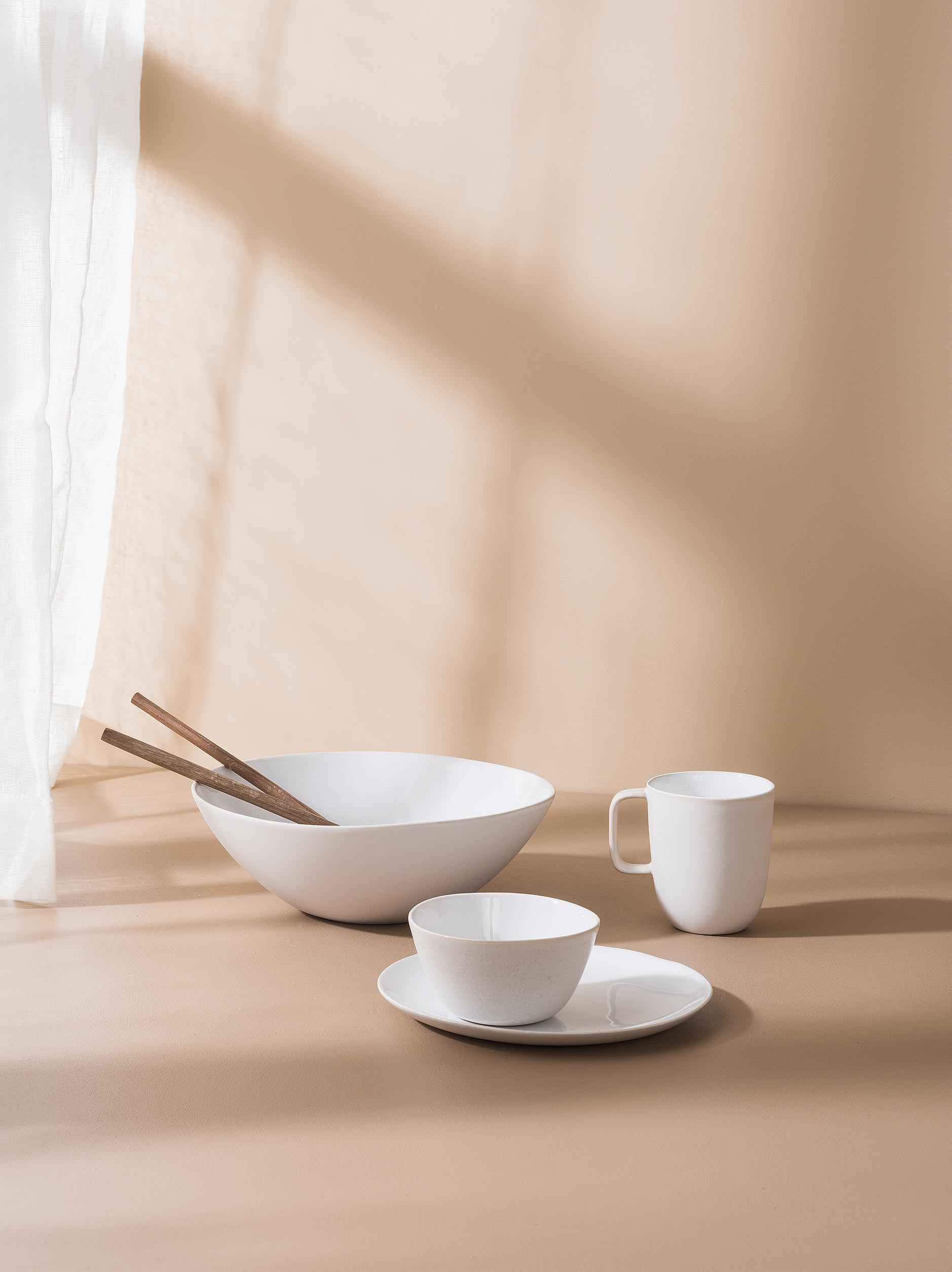 Talo Side Plate Set/4 White / One Size
