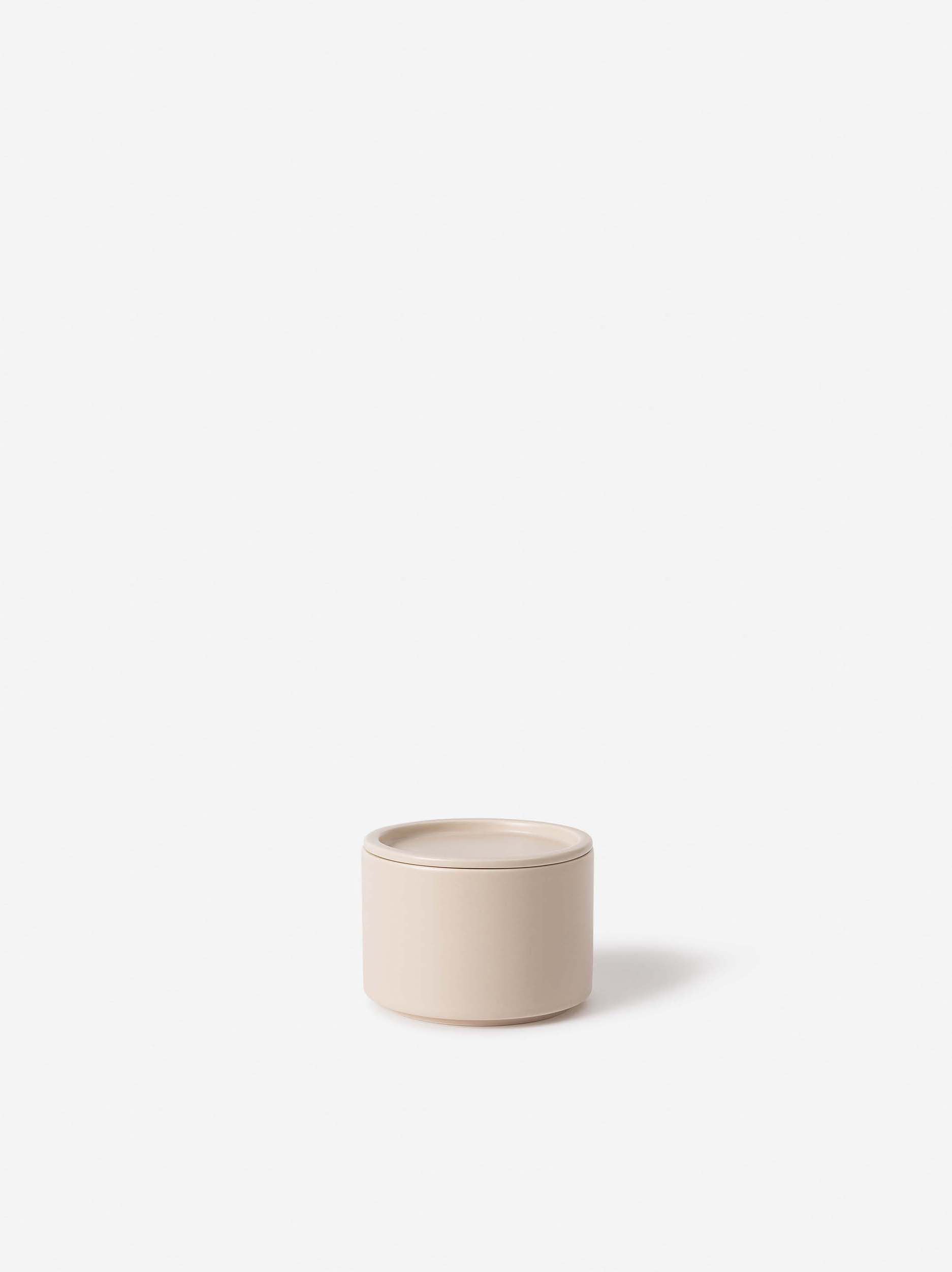 Bower Ceramic Canister Oat / Medium
