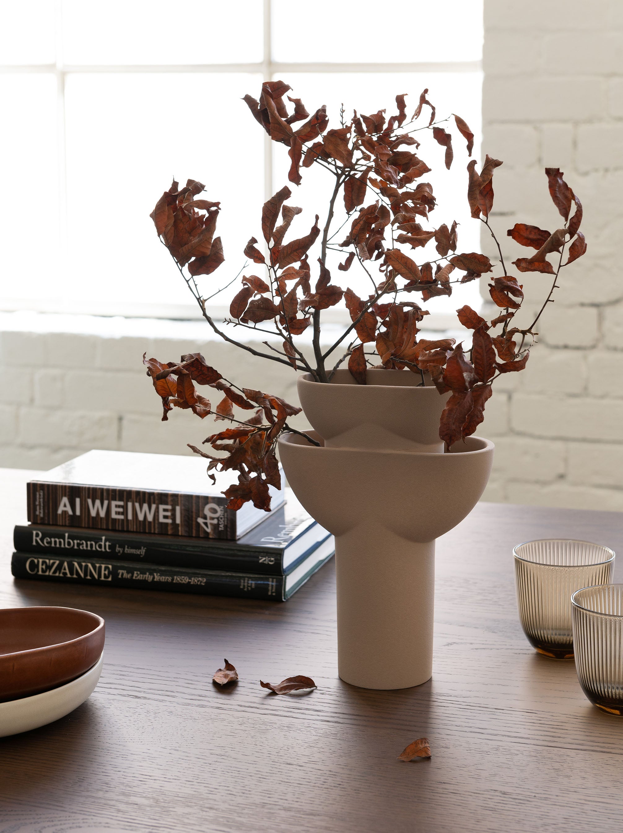 Terrace Vase Beige / One Size