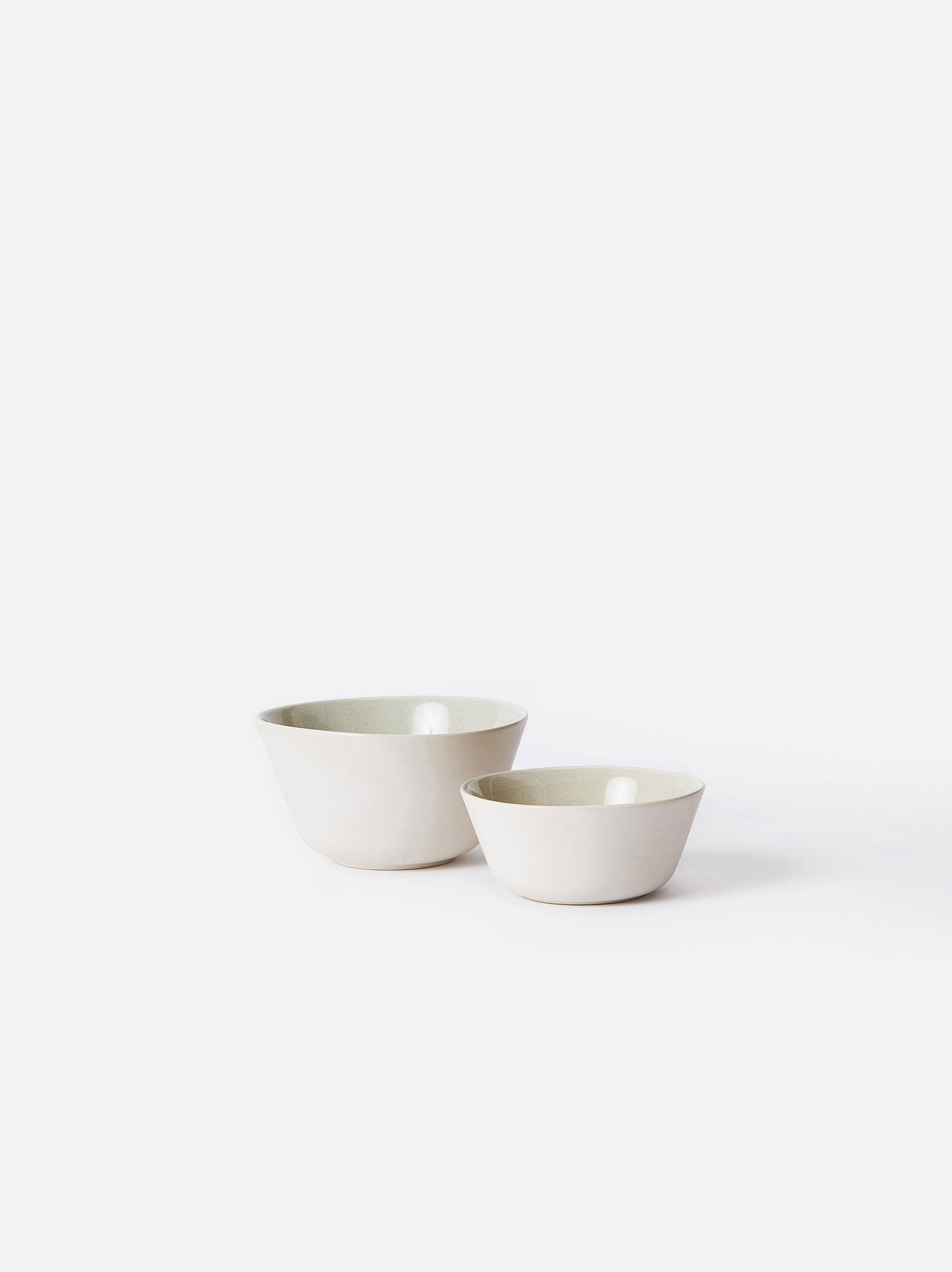 Finch Cereal Bowl Set/4 Green/Natural / Large