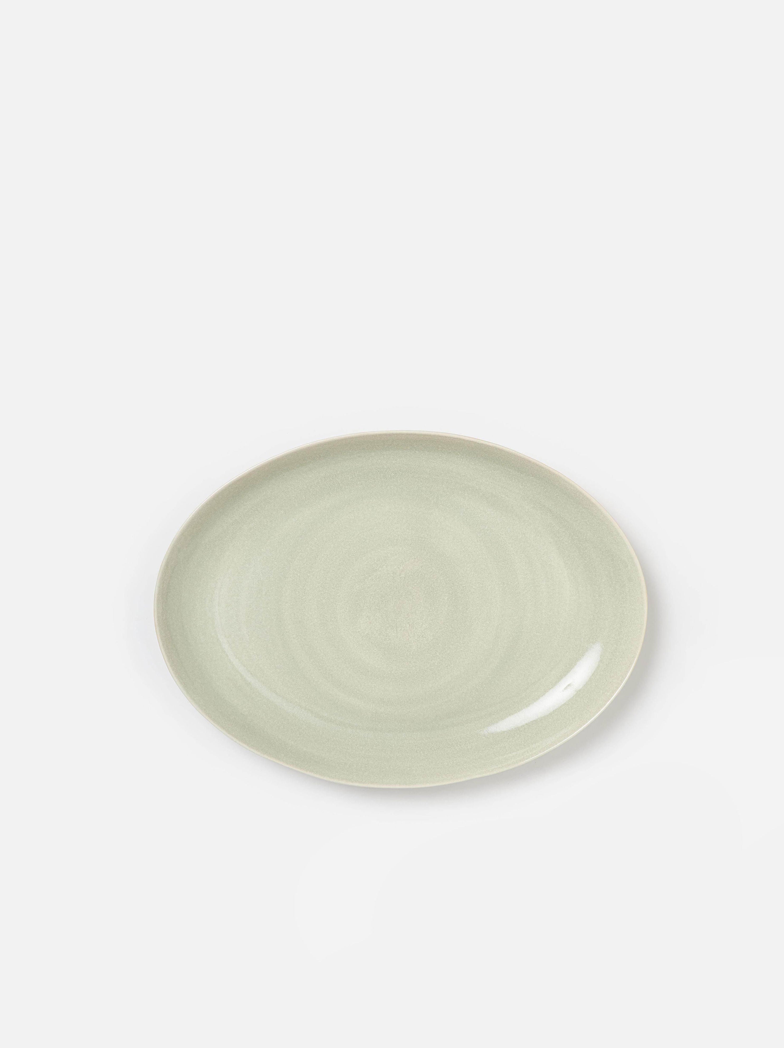 Finch Oval Platter Green/Natural / One Size