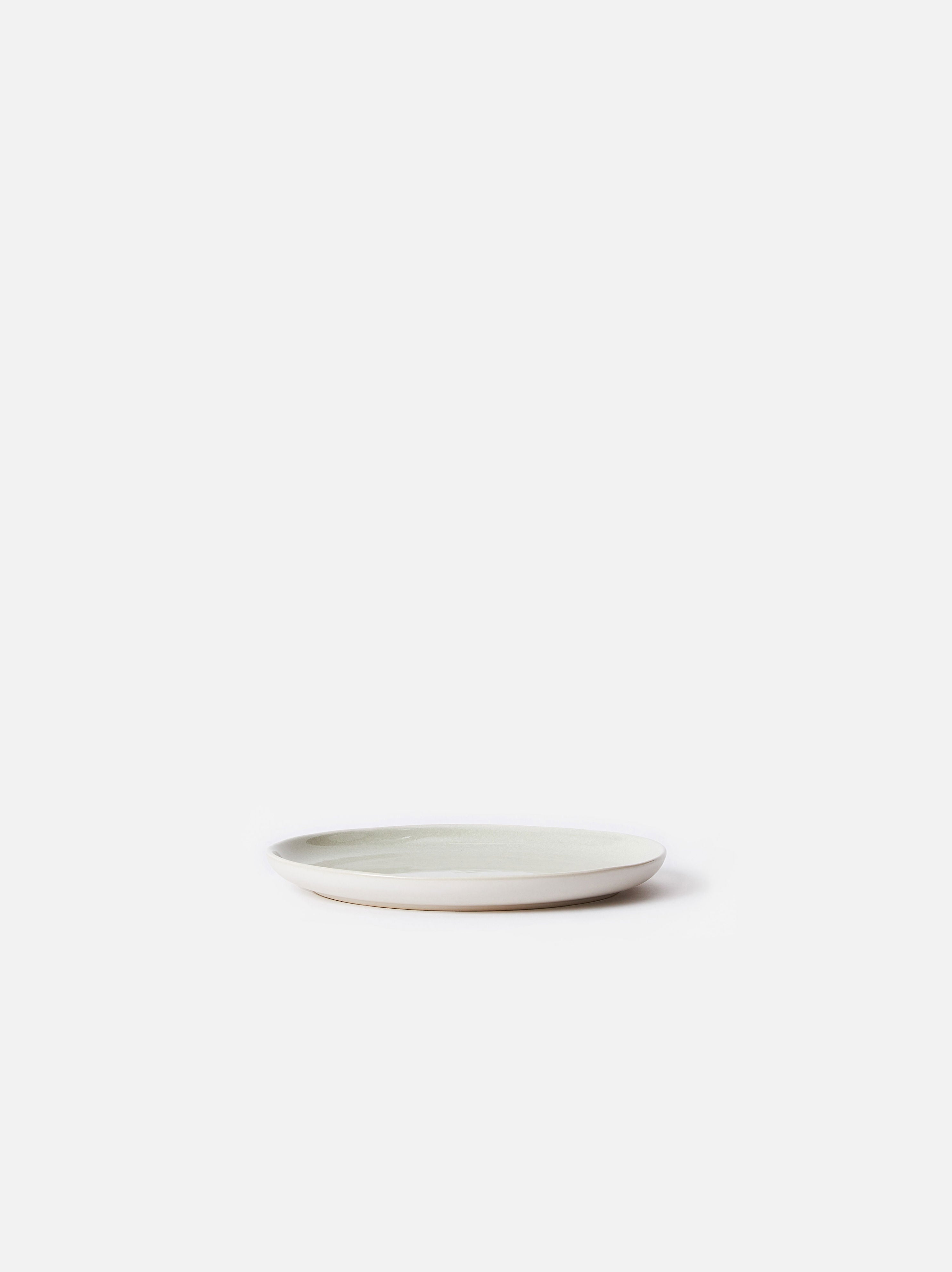 Finch Side Plate Set/4 Green/Natural / 22cmdia