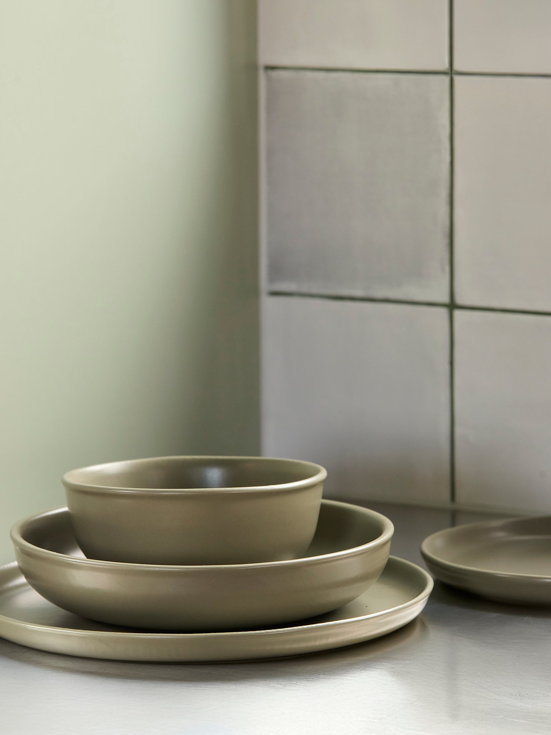 Halo Dinner Plate Fennel / 28cmdia