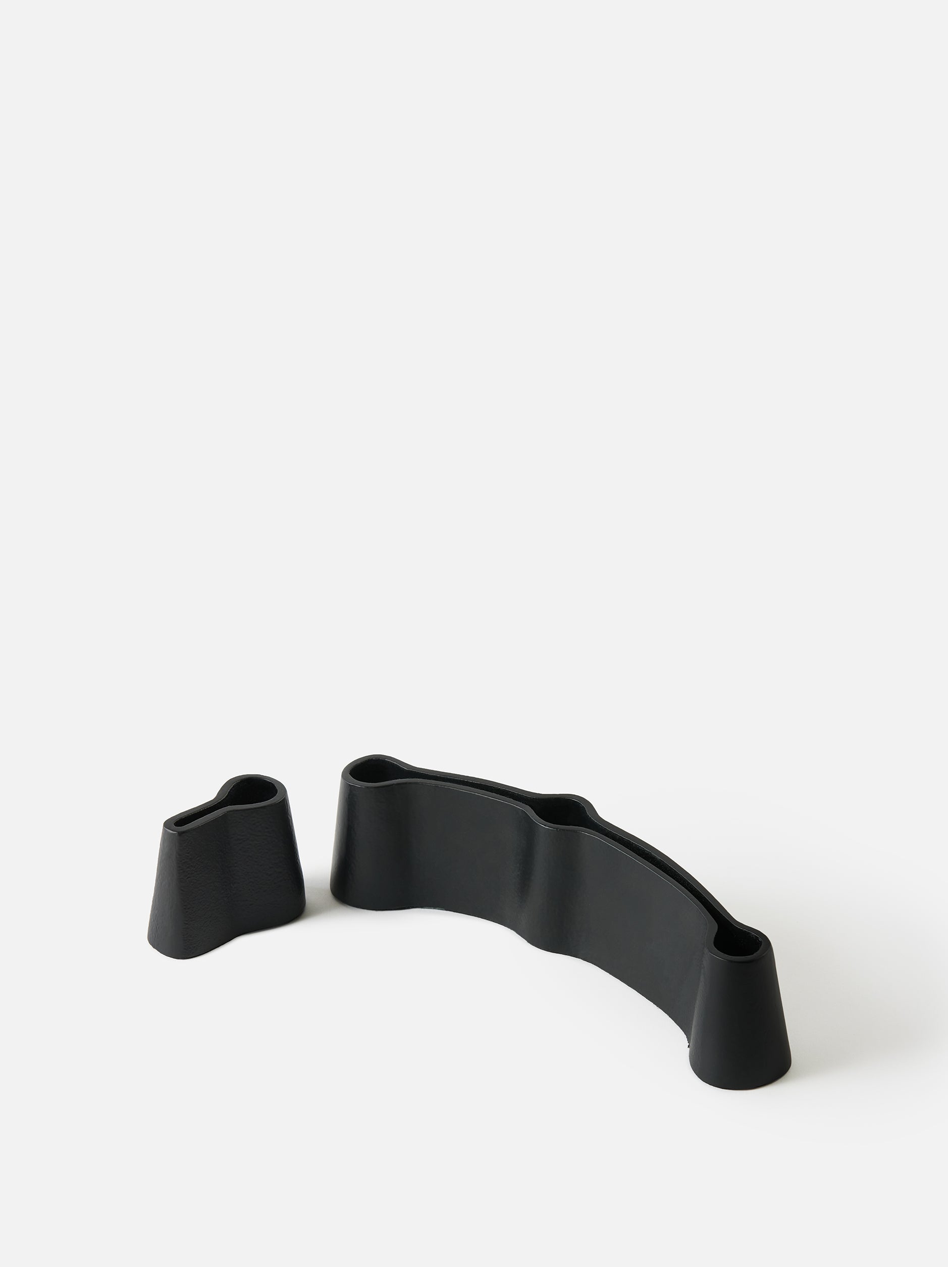 Channel Candle Holder Black / Triple