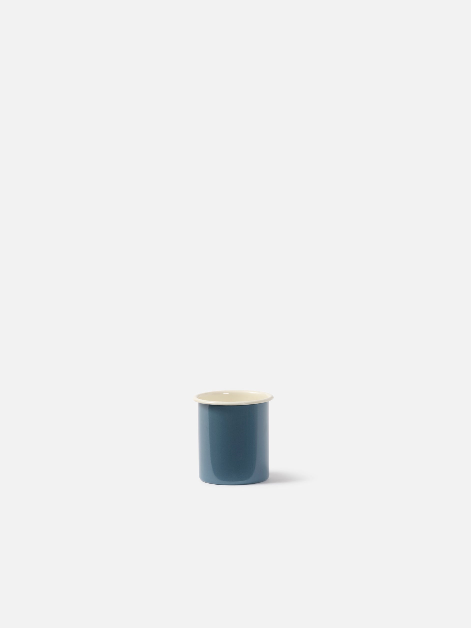 Enamel Utensil Holder Navy/Cream / Small