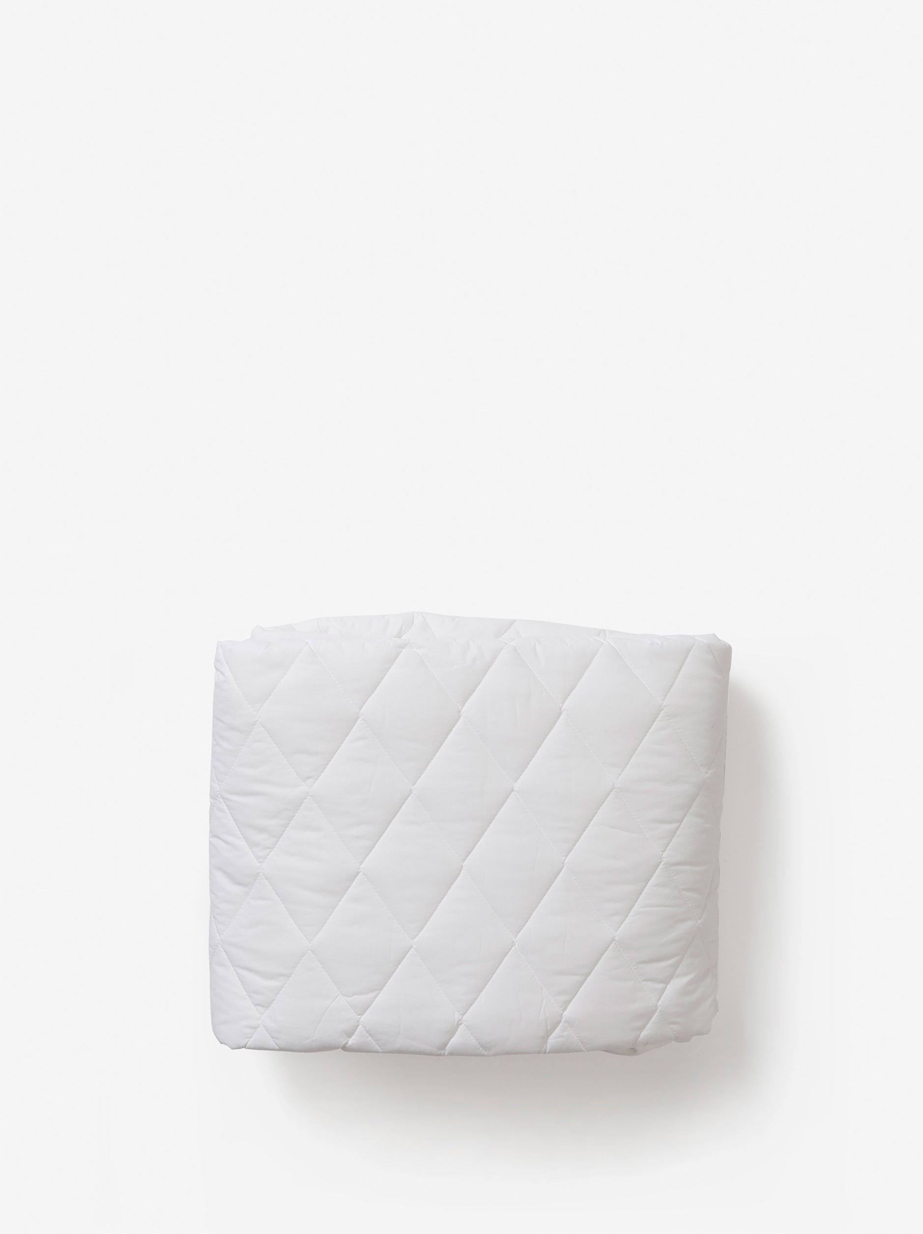 Organic Cotton Fitted Mattress Protector White / King Single