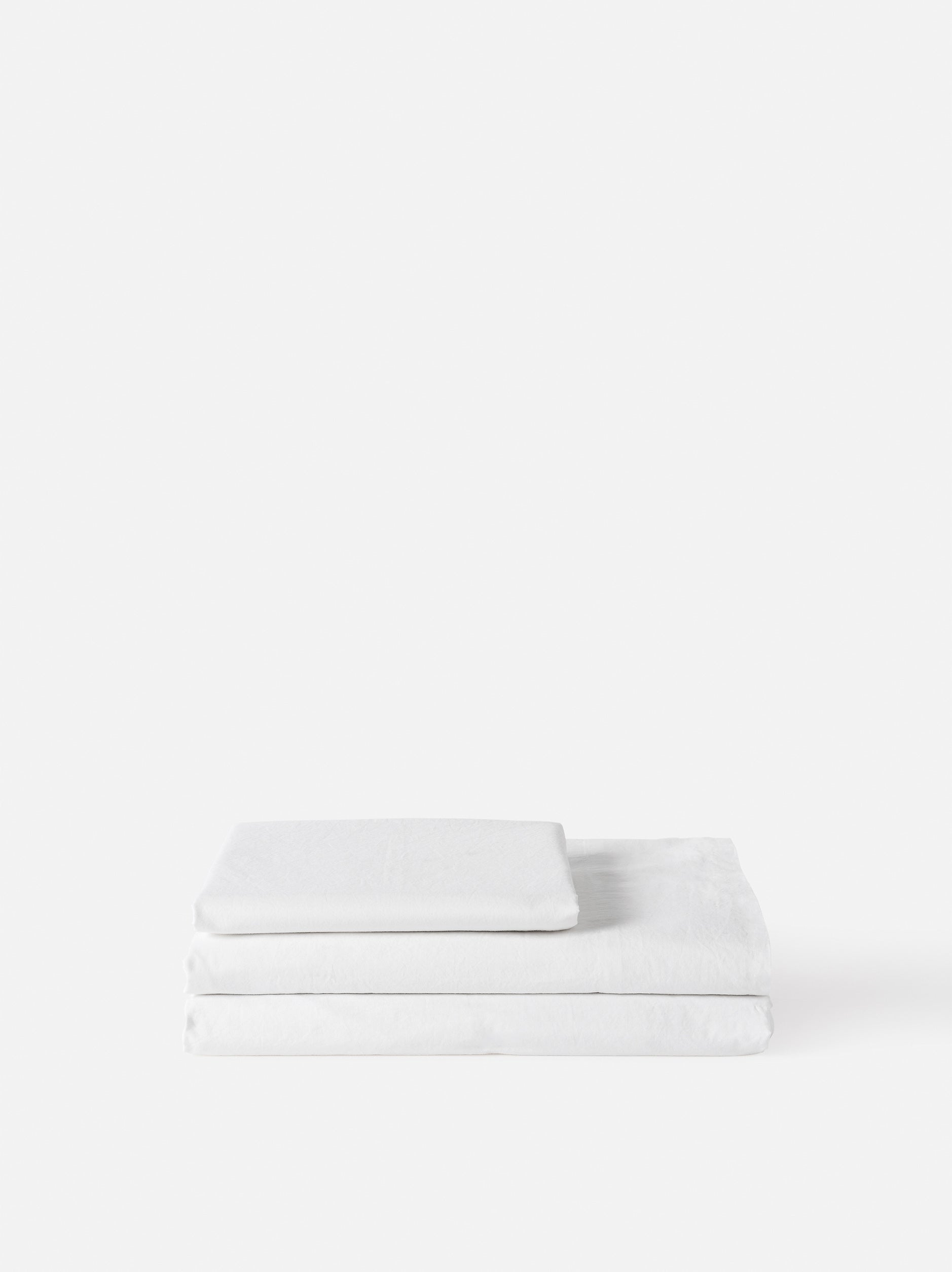 Commercial Quality Percale Sheet White / Super King
