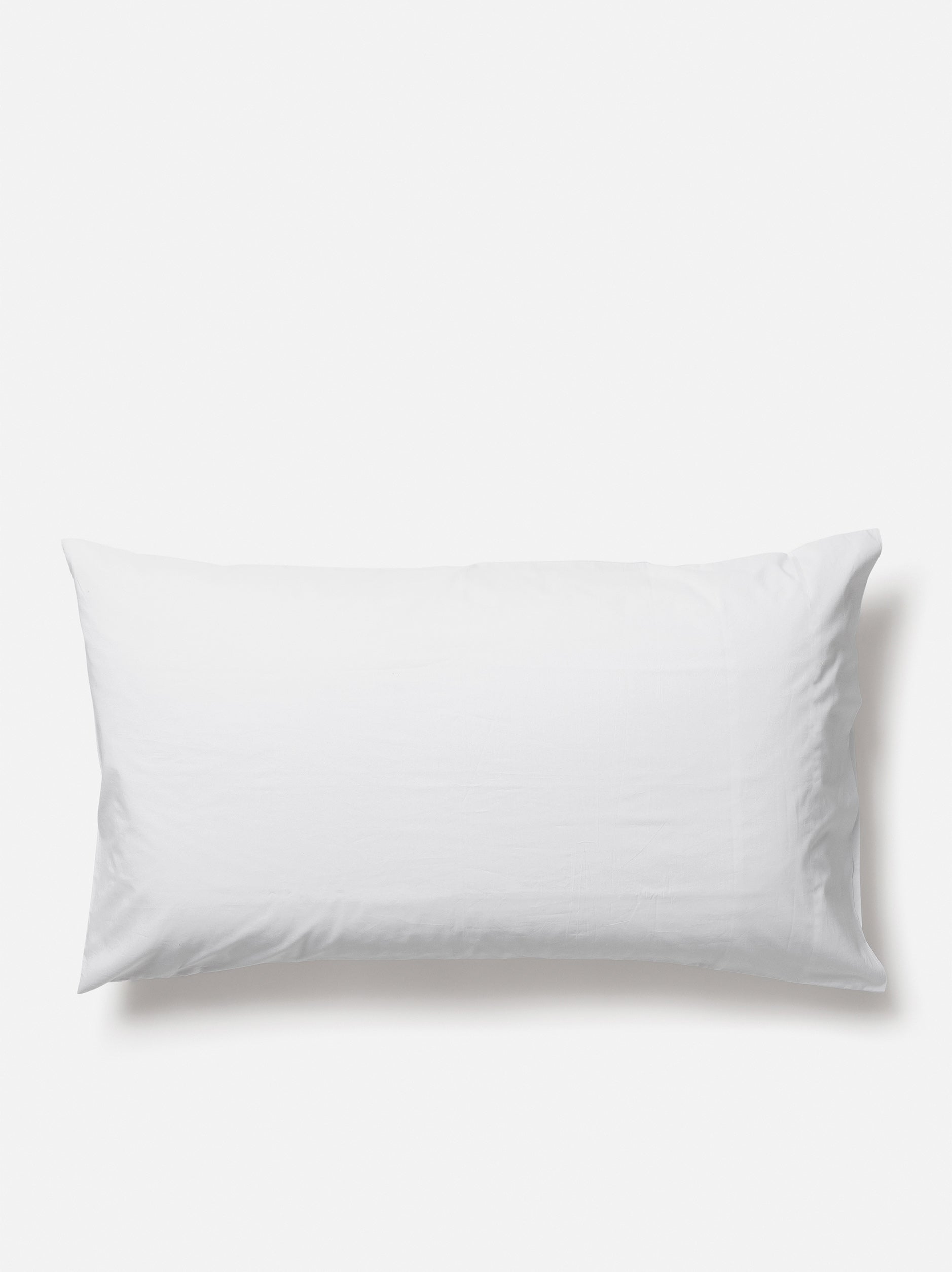 Commercial Quality Sateen Lodge Pillowcase White / Lodge Pillowcase Pair