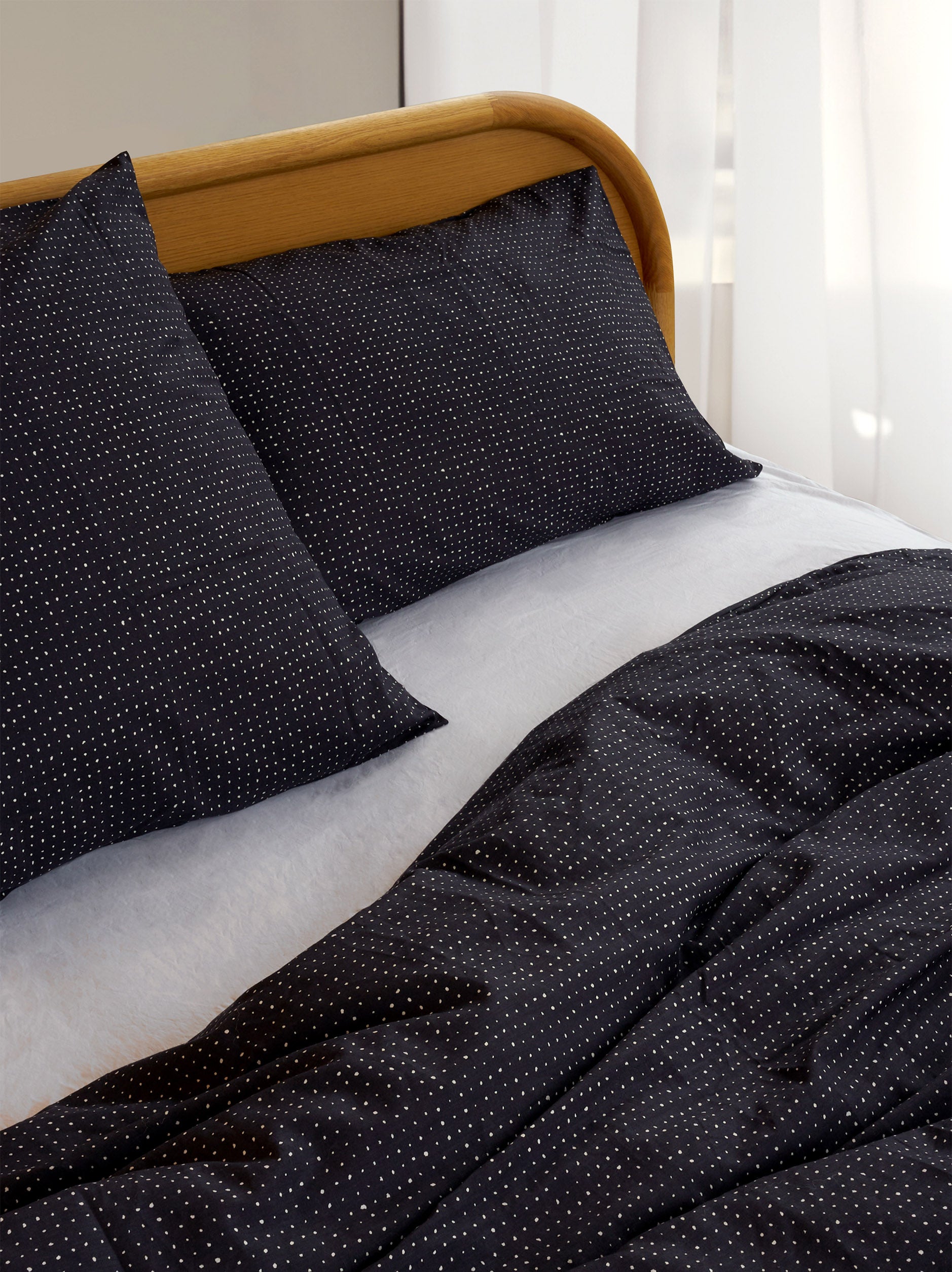 Inku Organic Cotton Linen Euro Pillowcase Midnight / Euro Pillowcase
