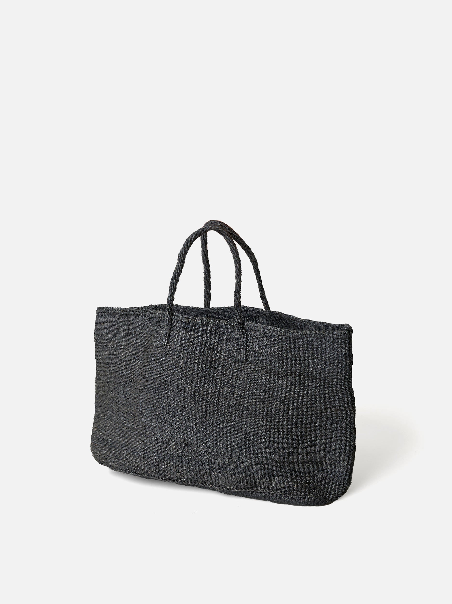 Sisal Oval Basket Charcoal / One Size