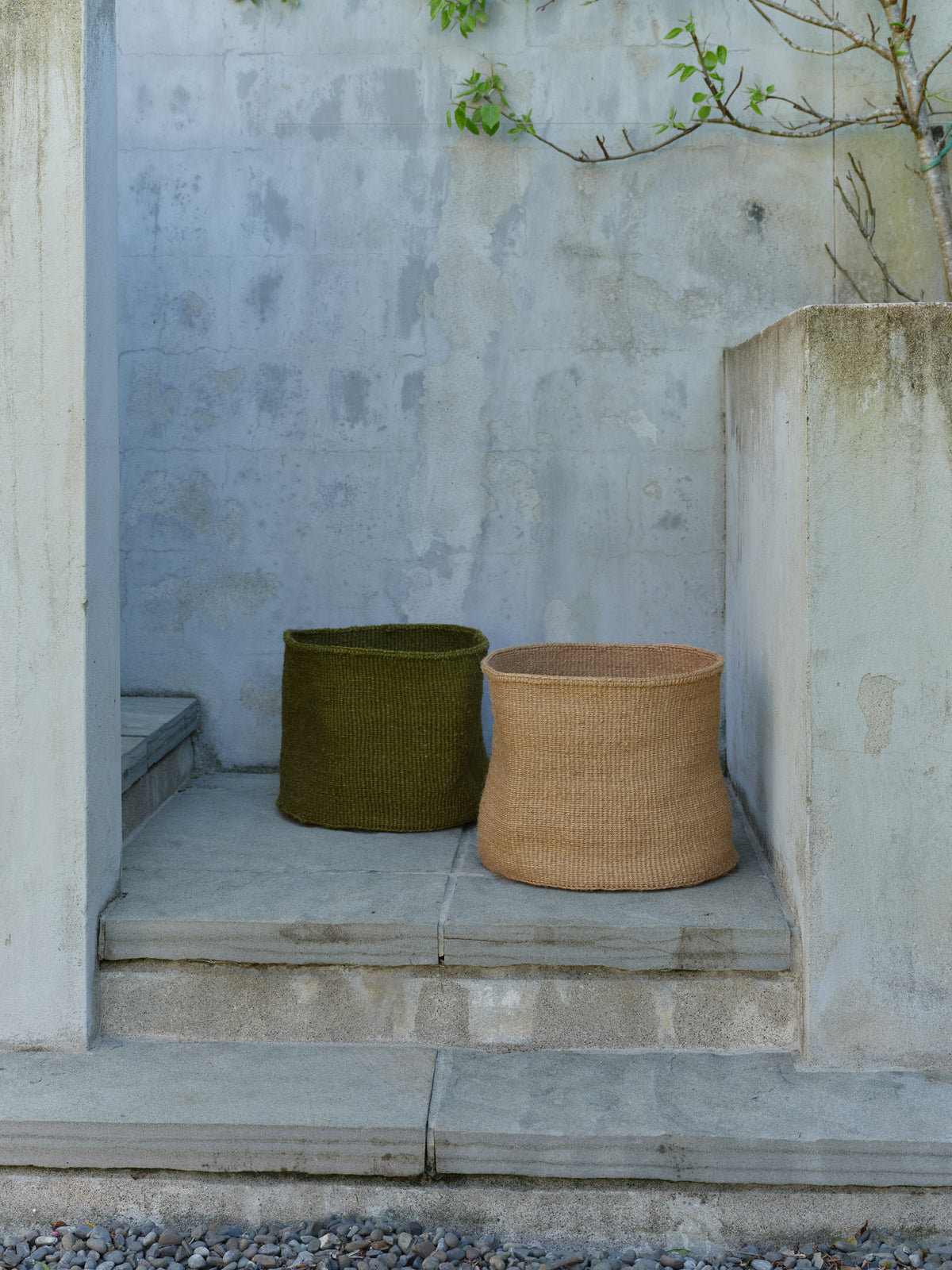 Sisal Storage Basket Olive / One Size