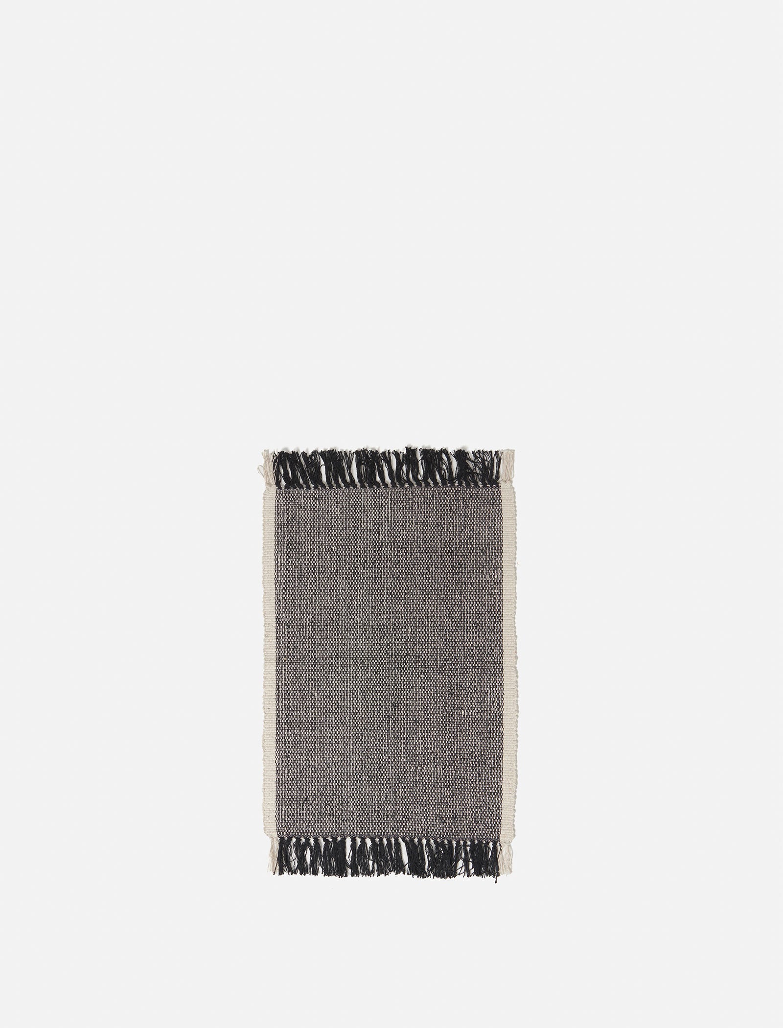Cotton Mat Black/Natural / Small