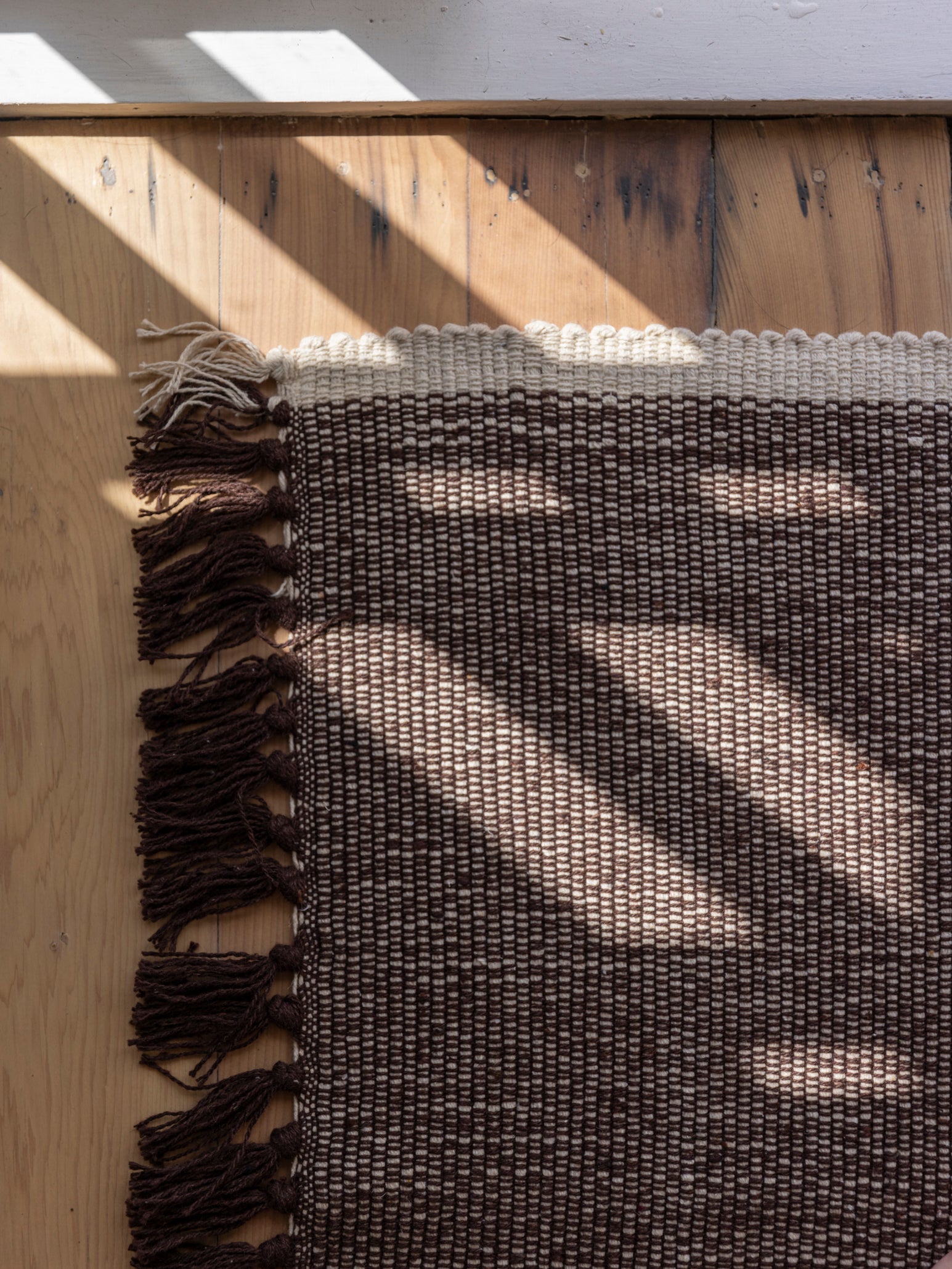 Cotton Mat Cocoa/Natural / Small