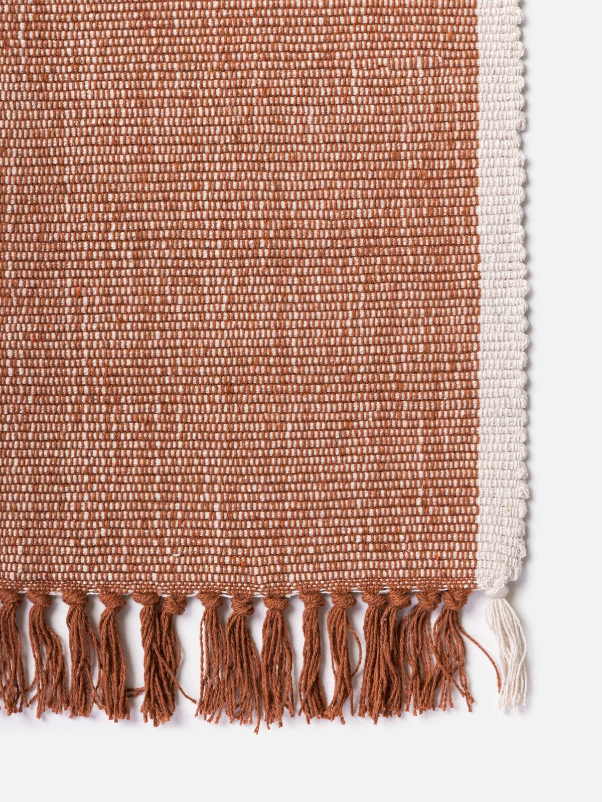 Cotton Mat Brick/Natural / Large