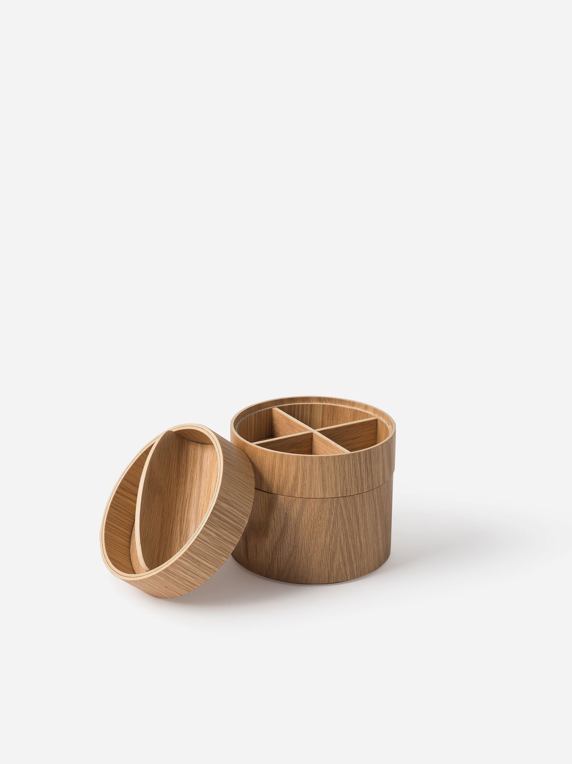 Gaussian 3 Tier Vessel Natural Oak / Small