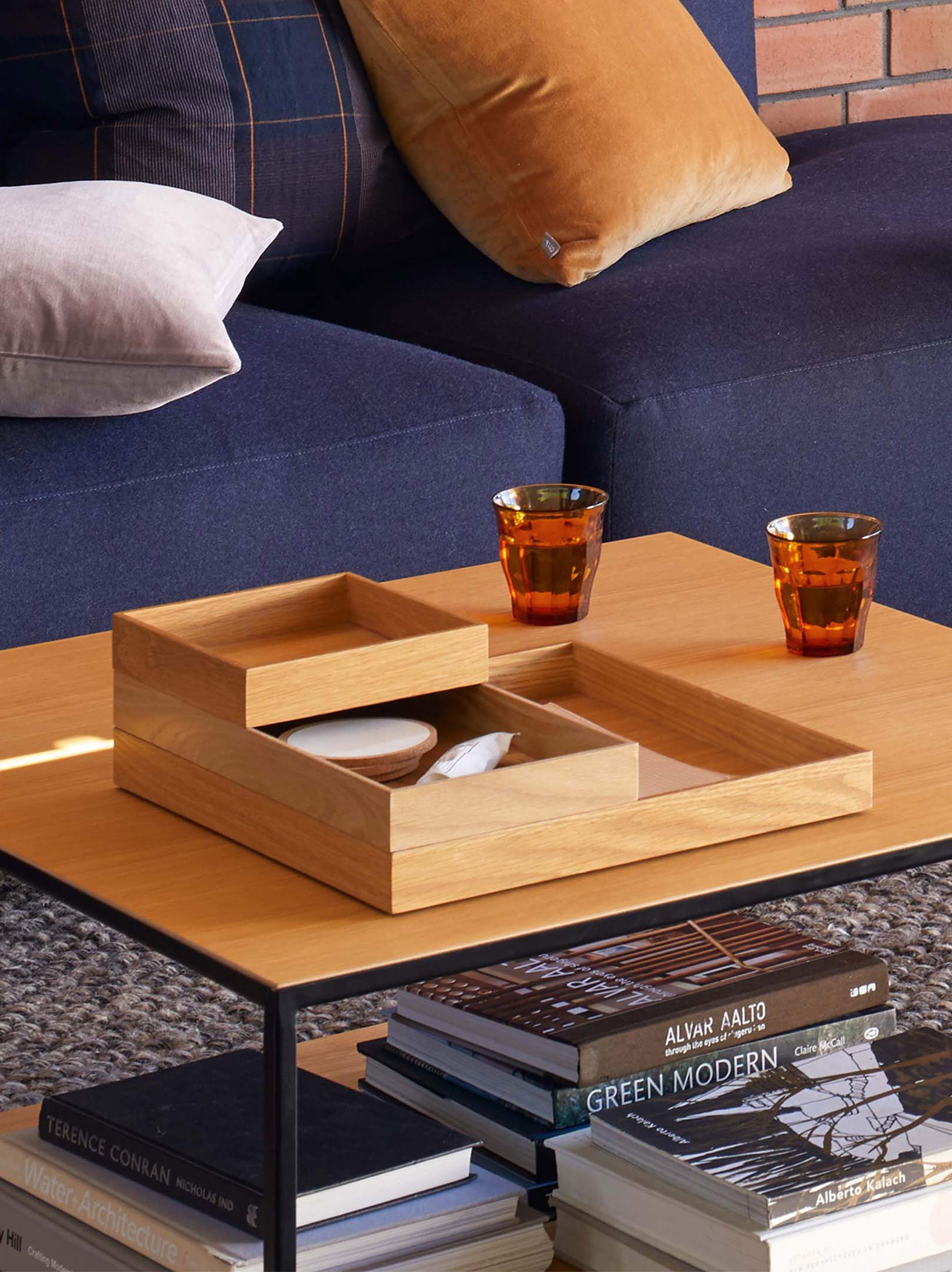 Oku Storage Lid/Tray Natural Oak / Large
