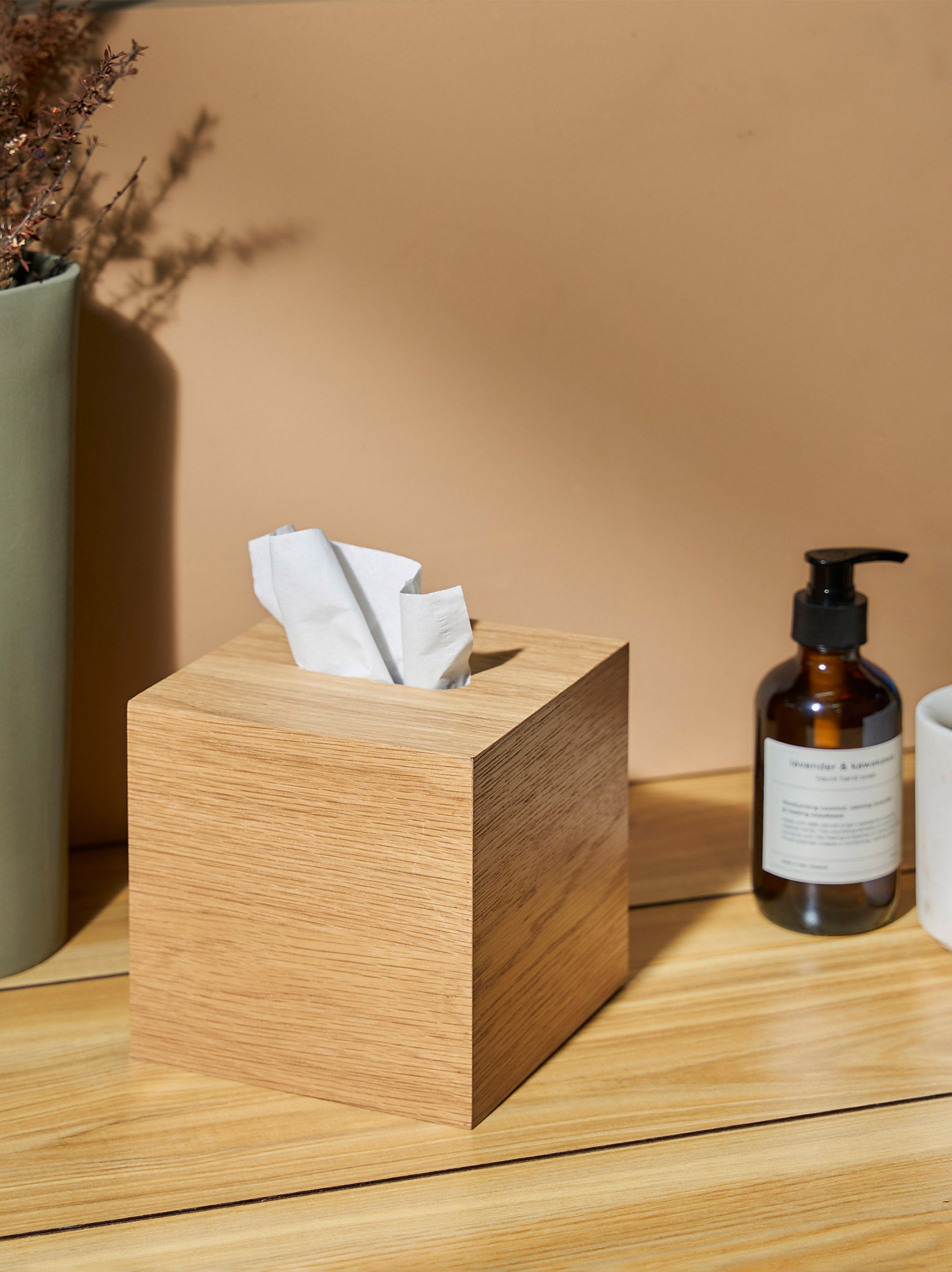 Oku Tissue Box Natural Oak / Small