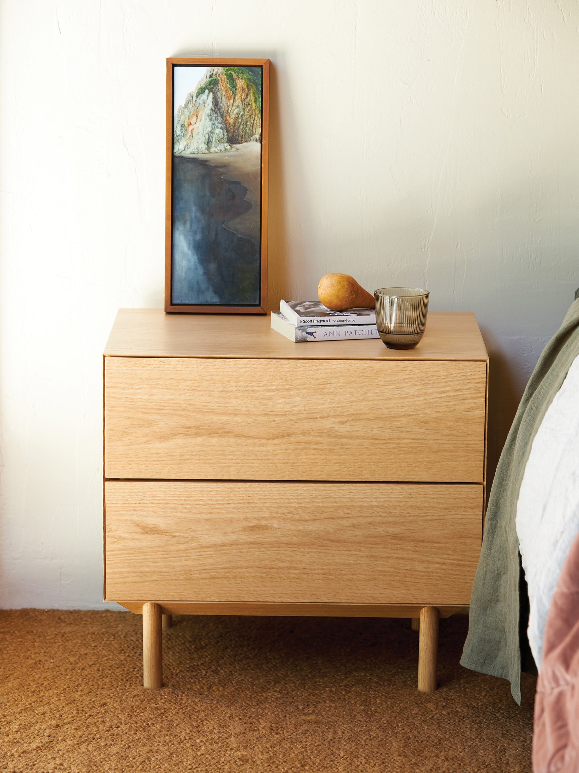 Compound Bedside Cabinet Oak / One Size