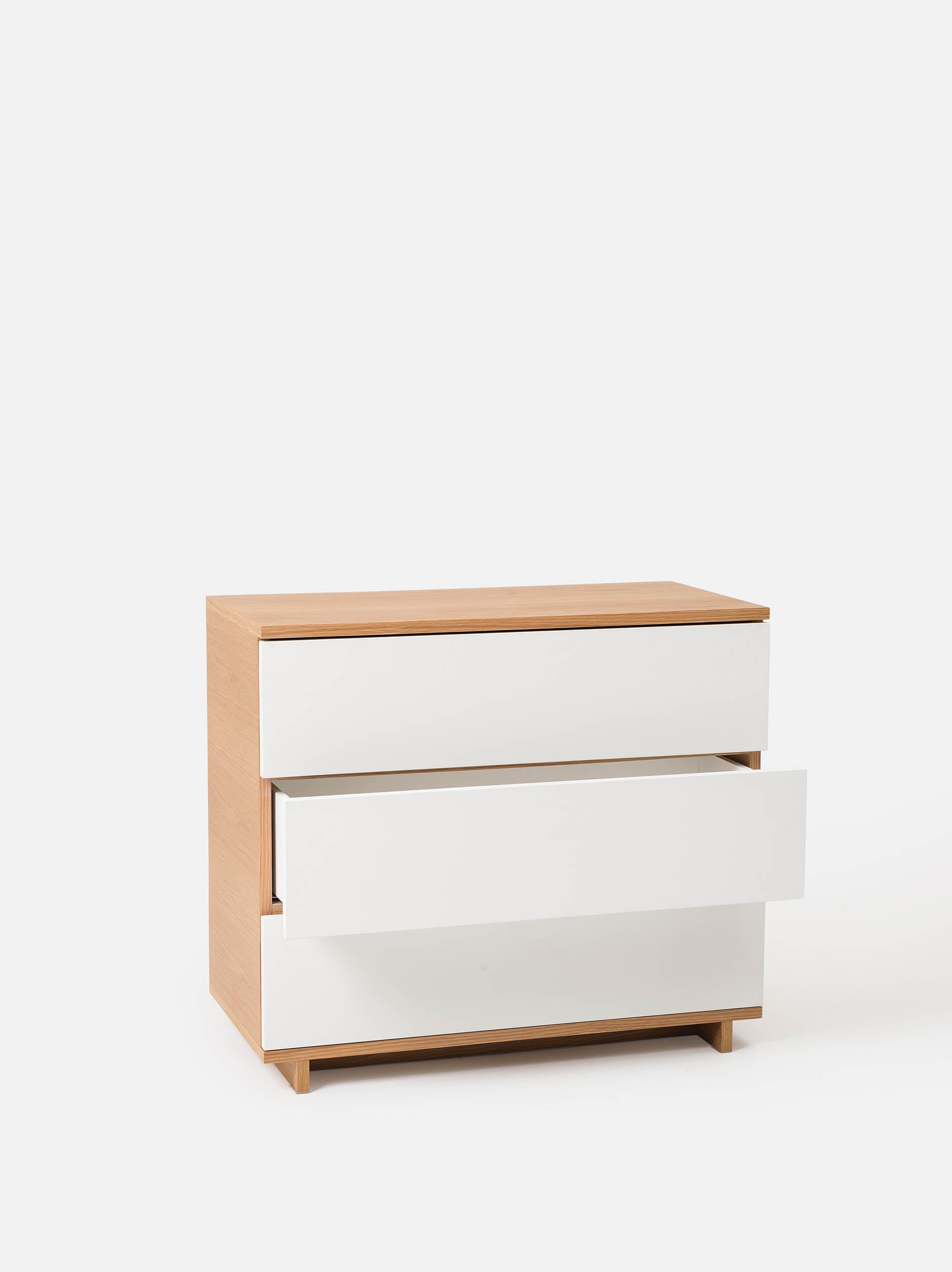 Yuki Single Lowboy Oak/White / One Size