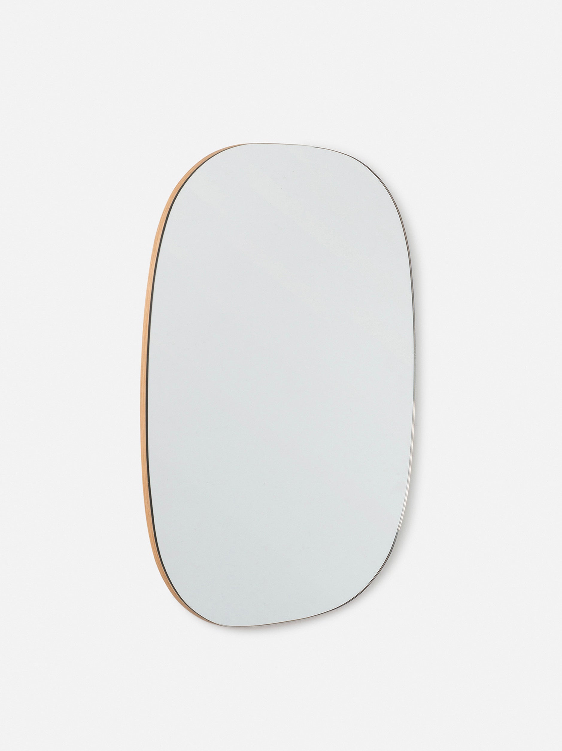 Oval Wall Mirror Natural Oak / X-Large