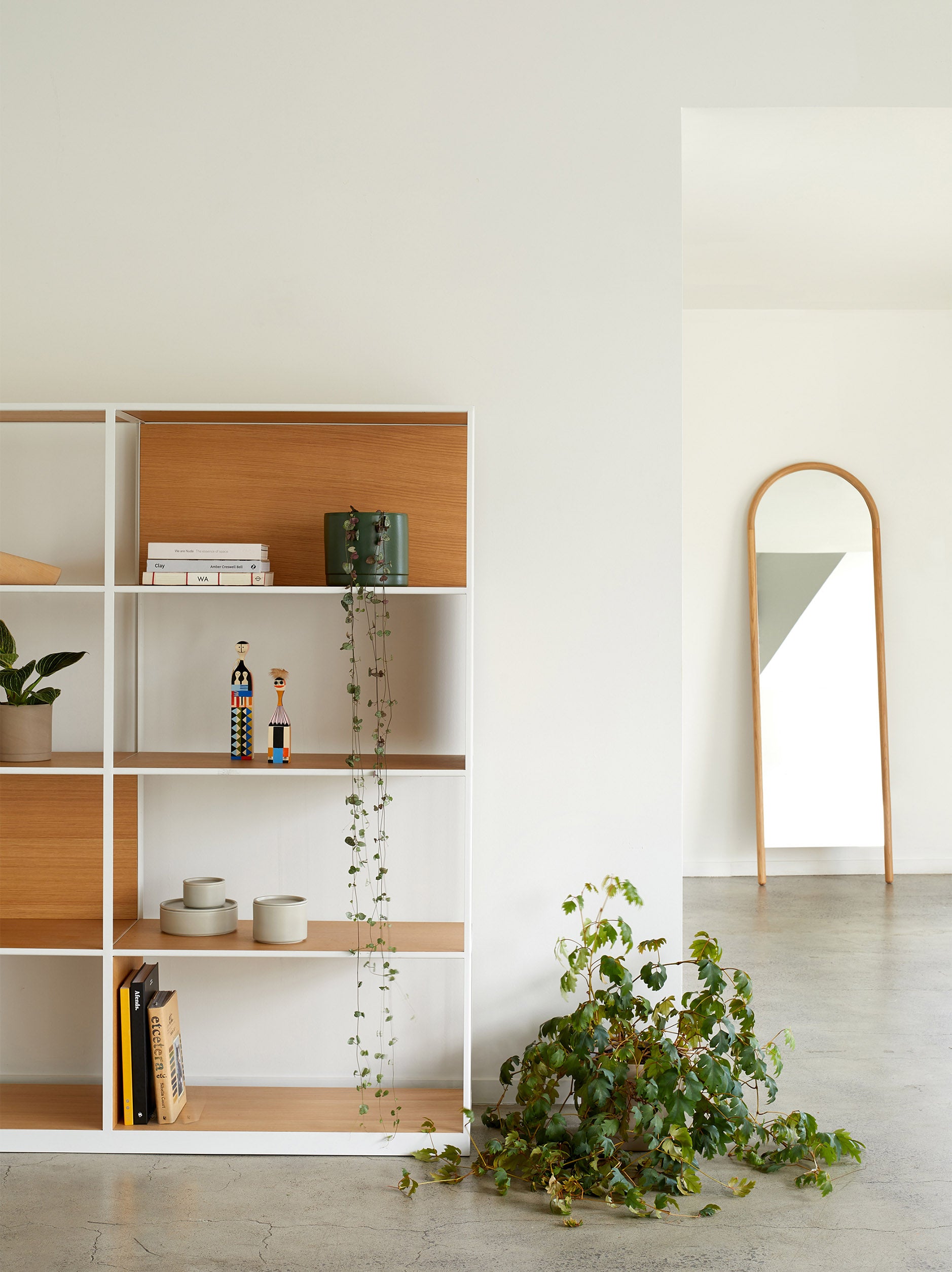 Arc Full Length Mirror Oak / Narrow