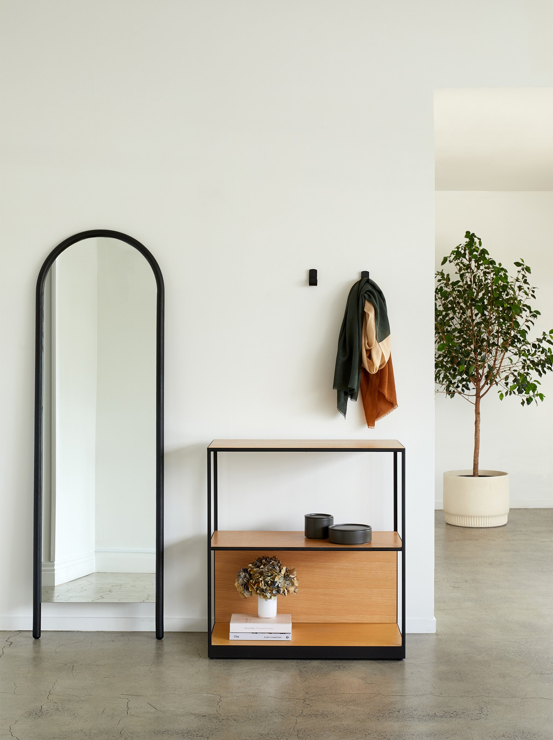 Arc Full Length Mirror Black / Narrow