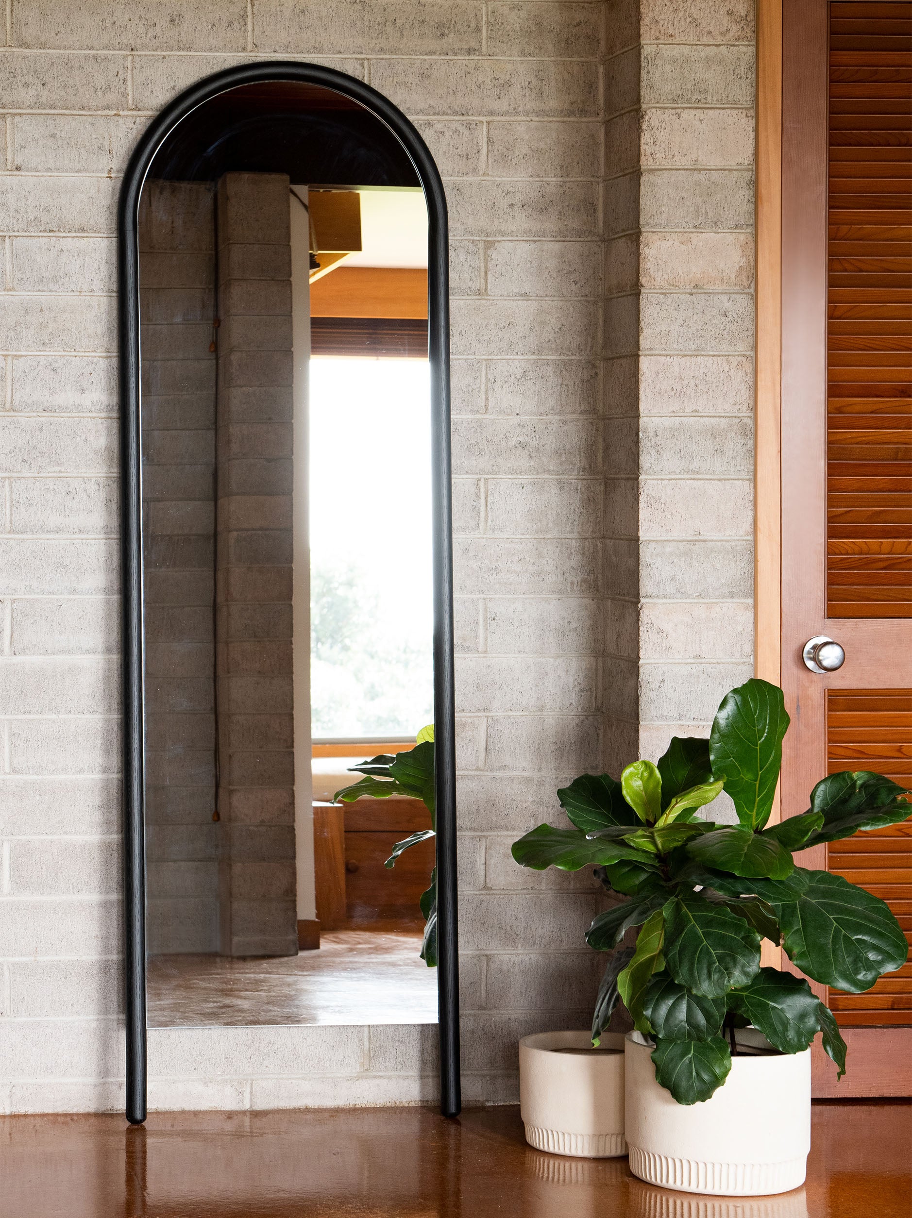 Arc Full Length Mirror Black / Narrow