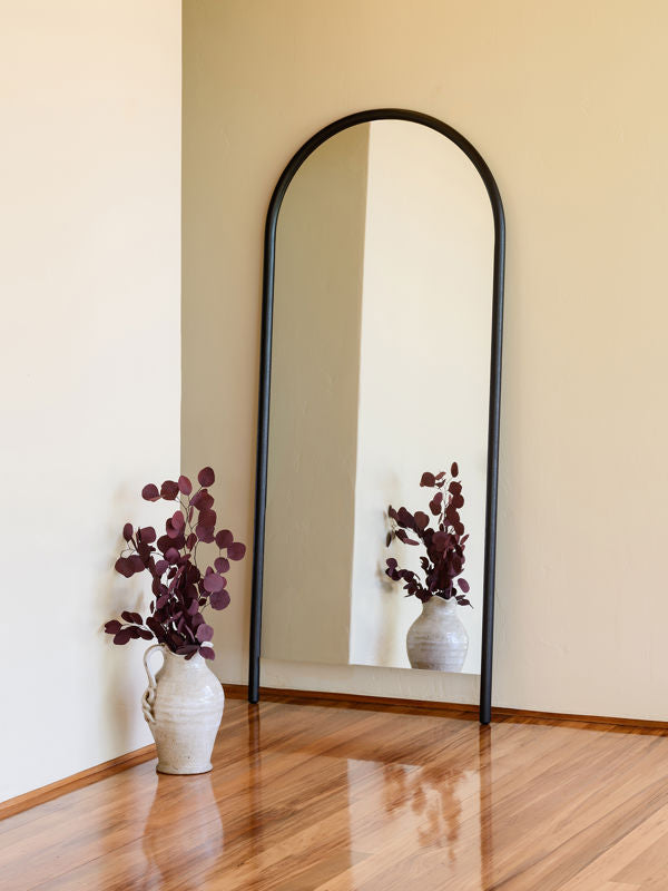 Arc Full Length Mirror Black / Wide