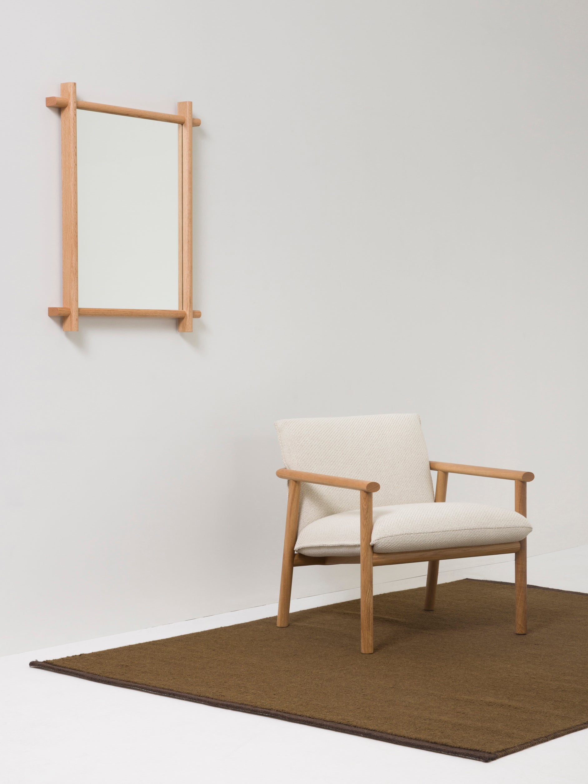 Lap Mirror Oak / Medium
