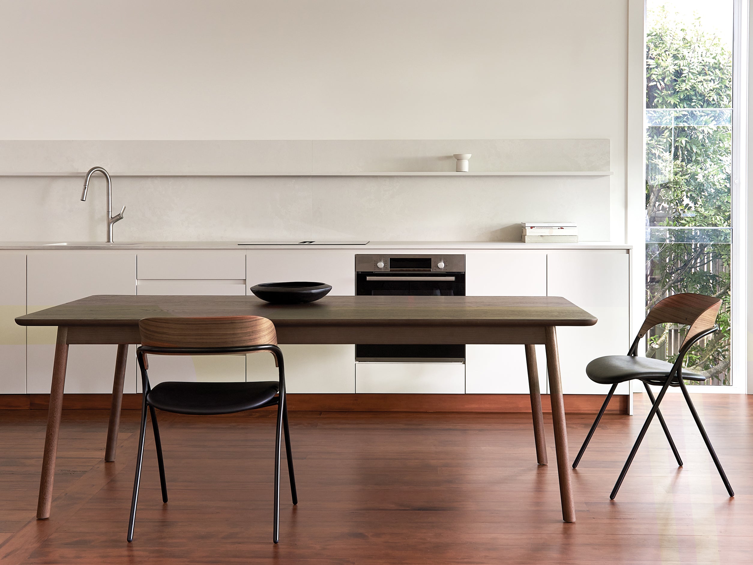 Radial Dining Table Smoked Oak / 1.8m