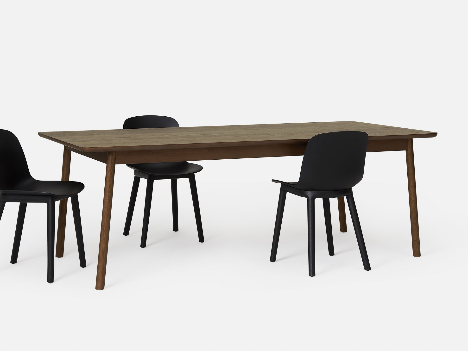 Radial Dining Table Smoked Oak / 1.8m