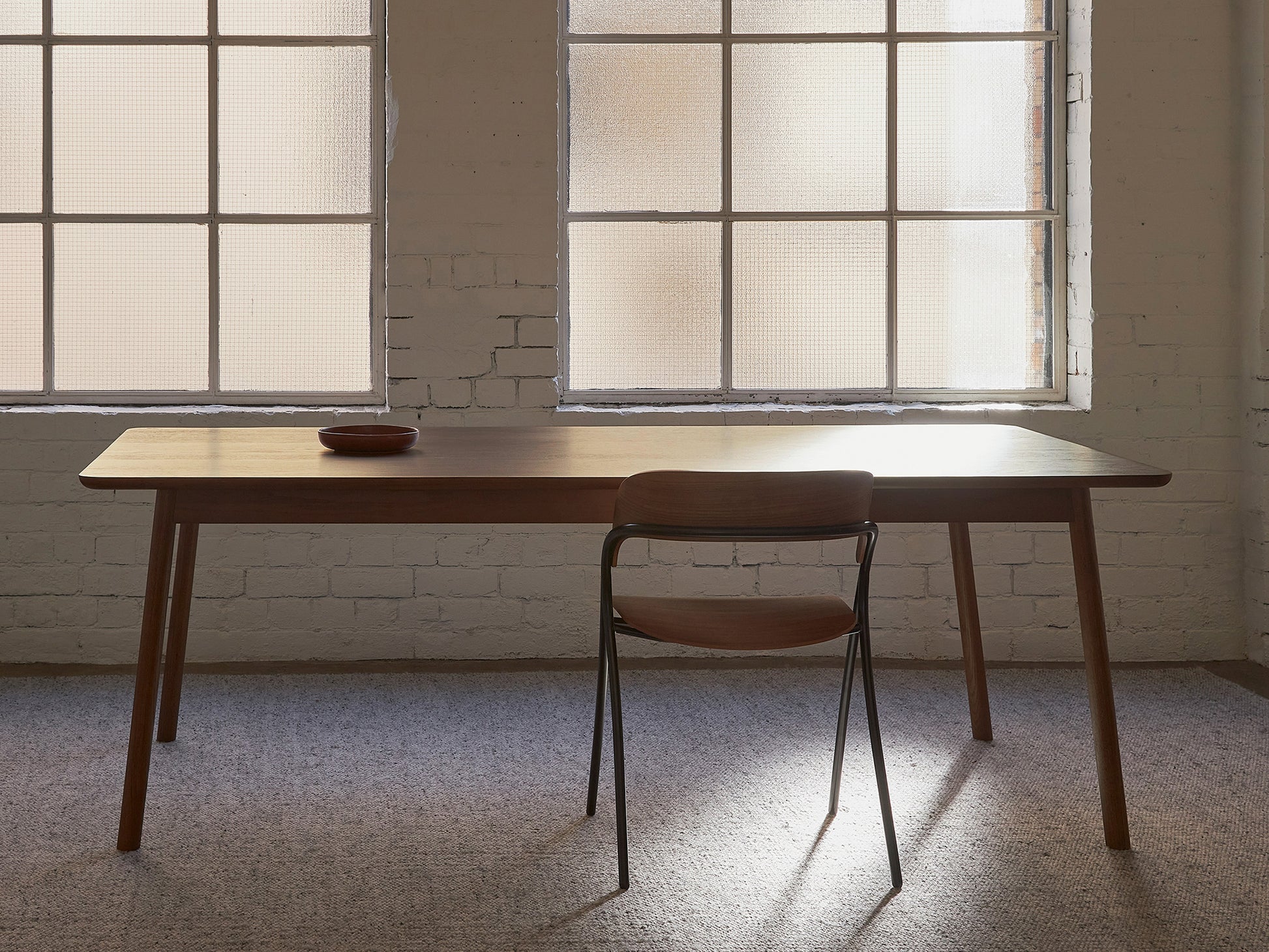Radial Dining Table Smoked Oak / 2.1m