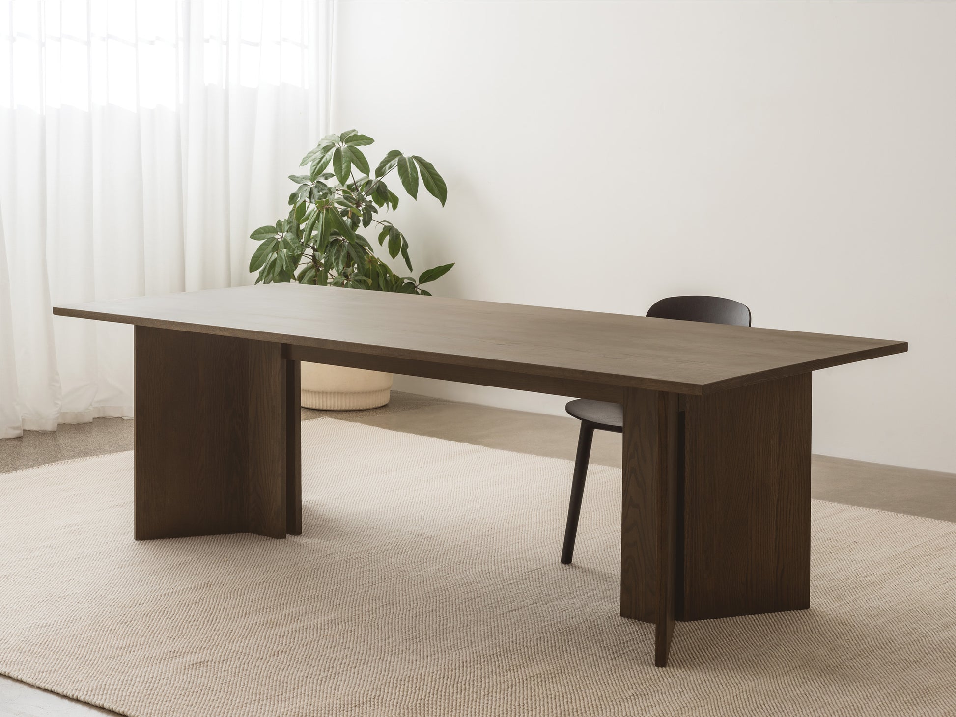 Tatamu Table Smoked Oak / 260x100x73cmh