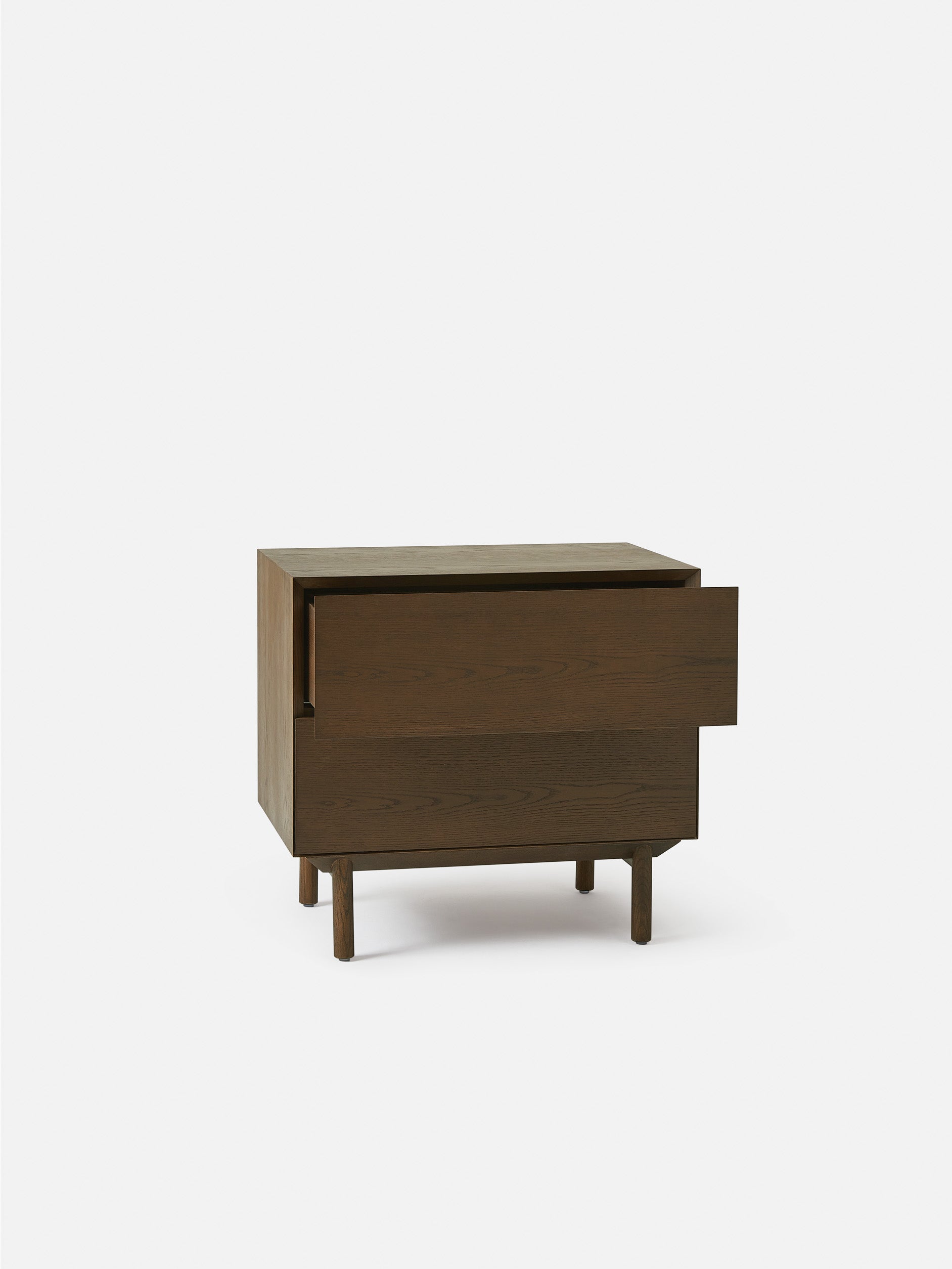 Compound Bedside Cabinet Smoked Oak / One Size