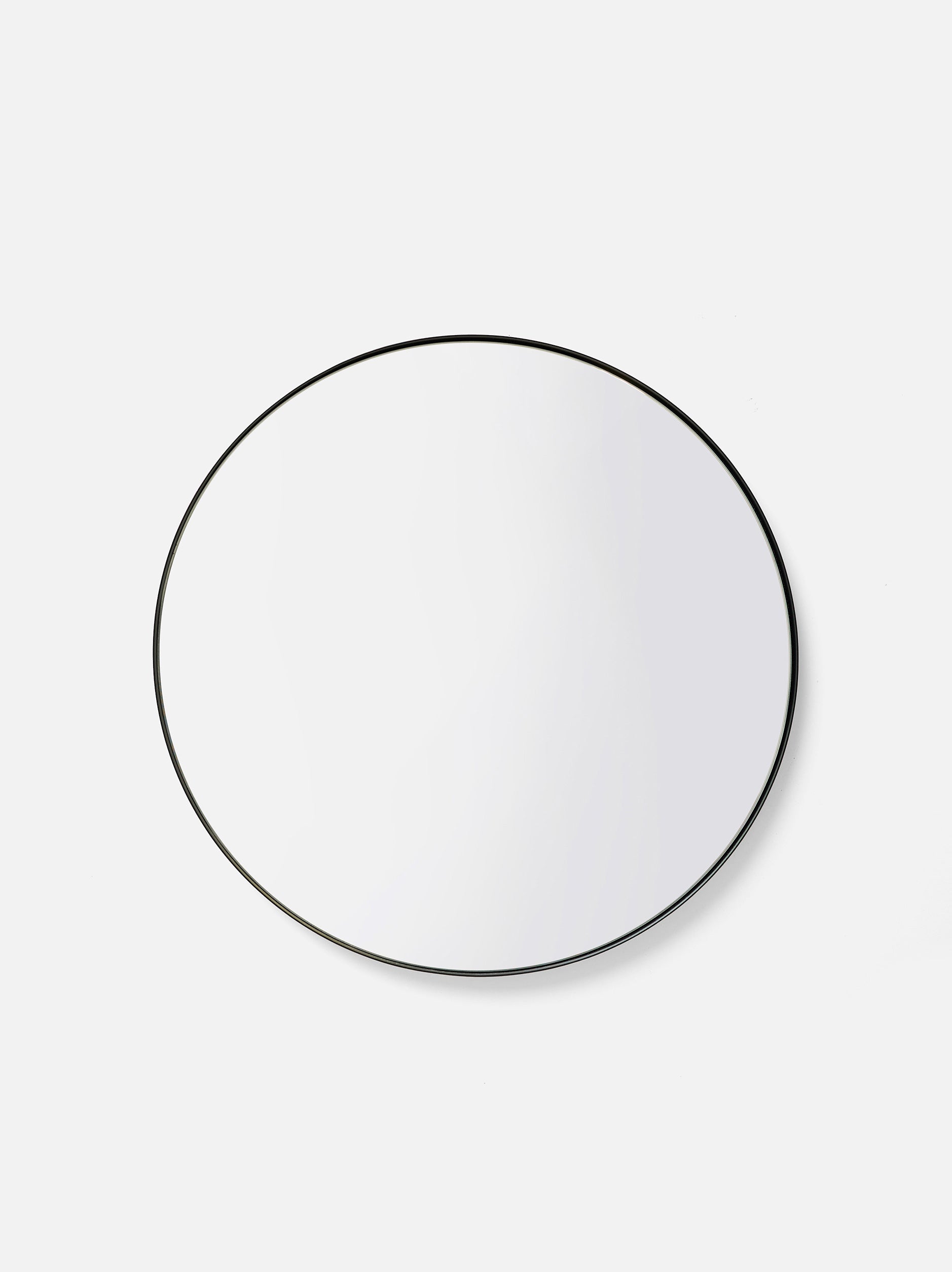 Round Wall Mirror Black / 60diax3cm
