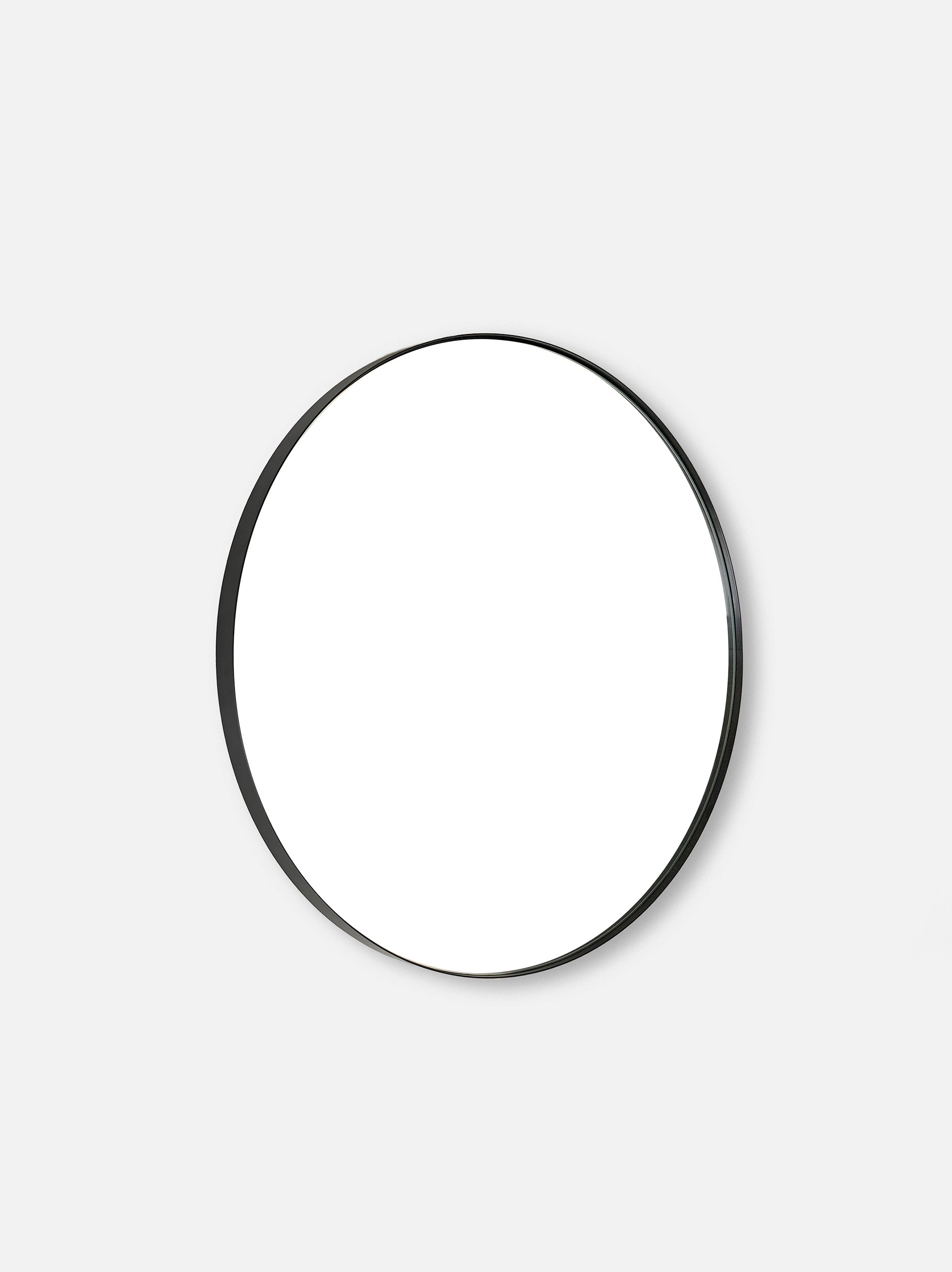 Round Wall Mirror Black / 60diax3cm