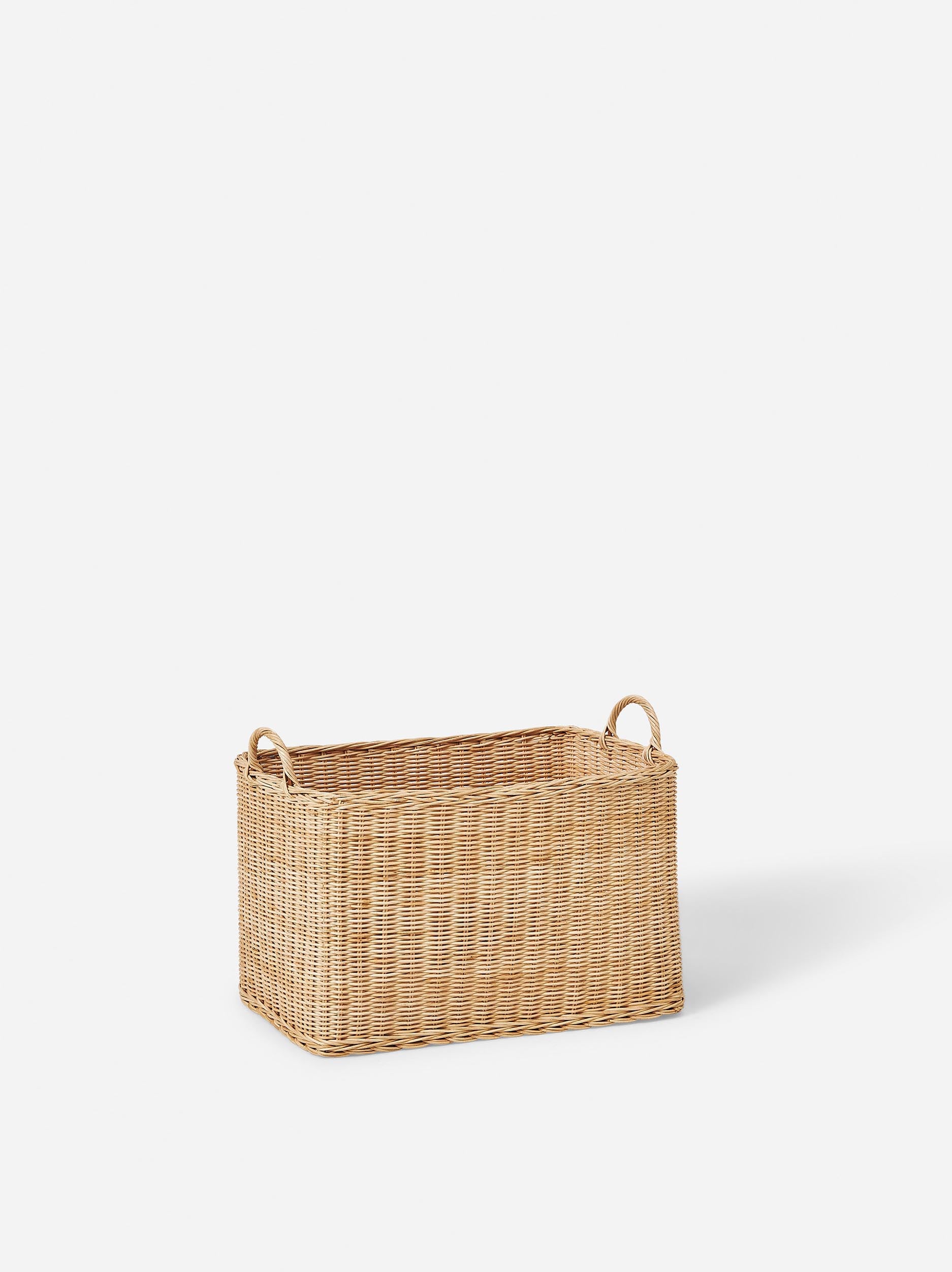 Rectangle Rattan Basket Natural / Medium