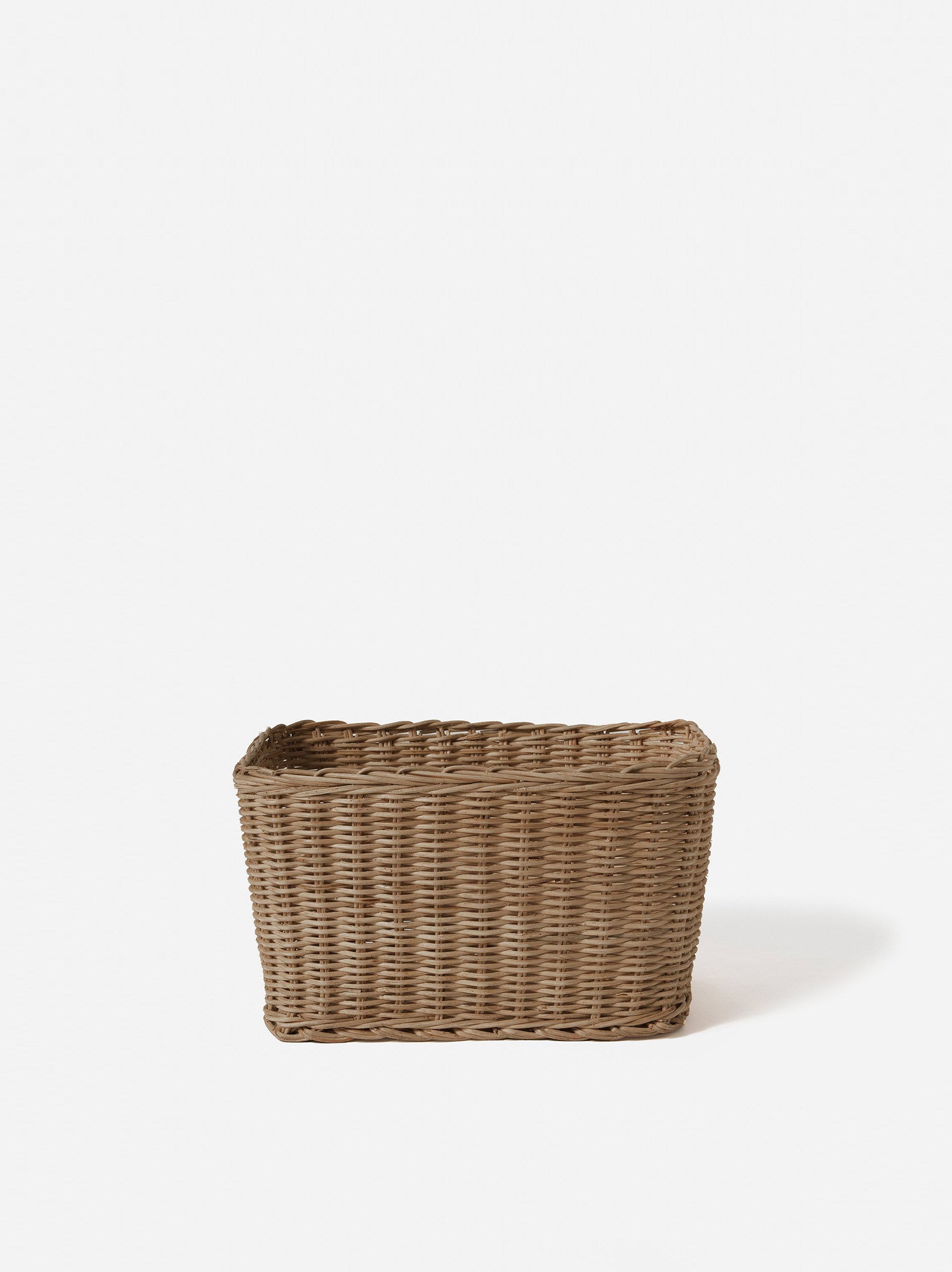 Rectangle Rattan Basket Brown / Small