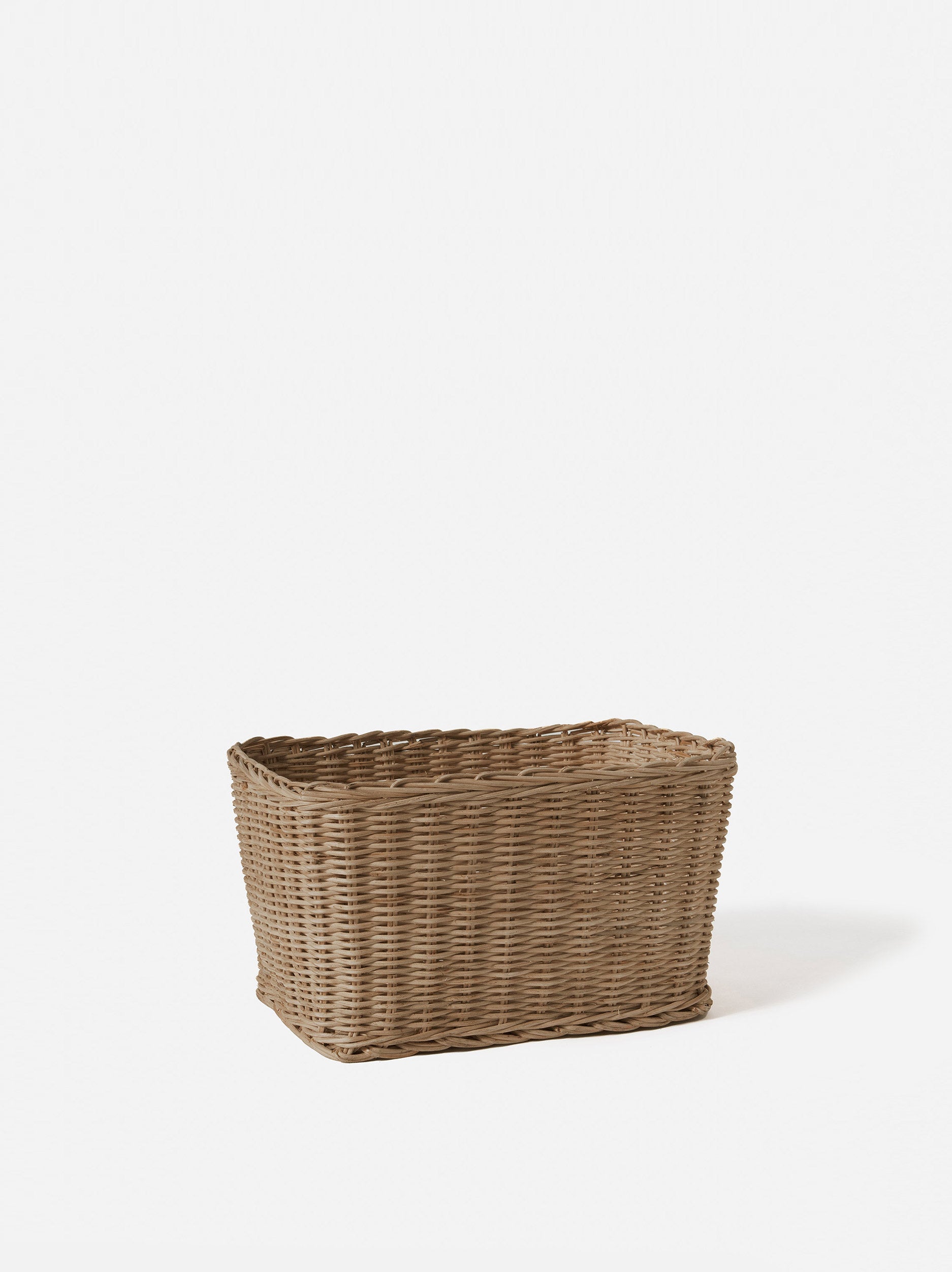 Rectangle Rattan Basket Brown / Small