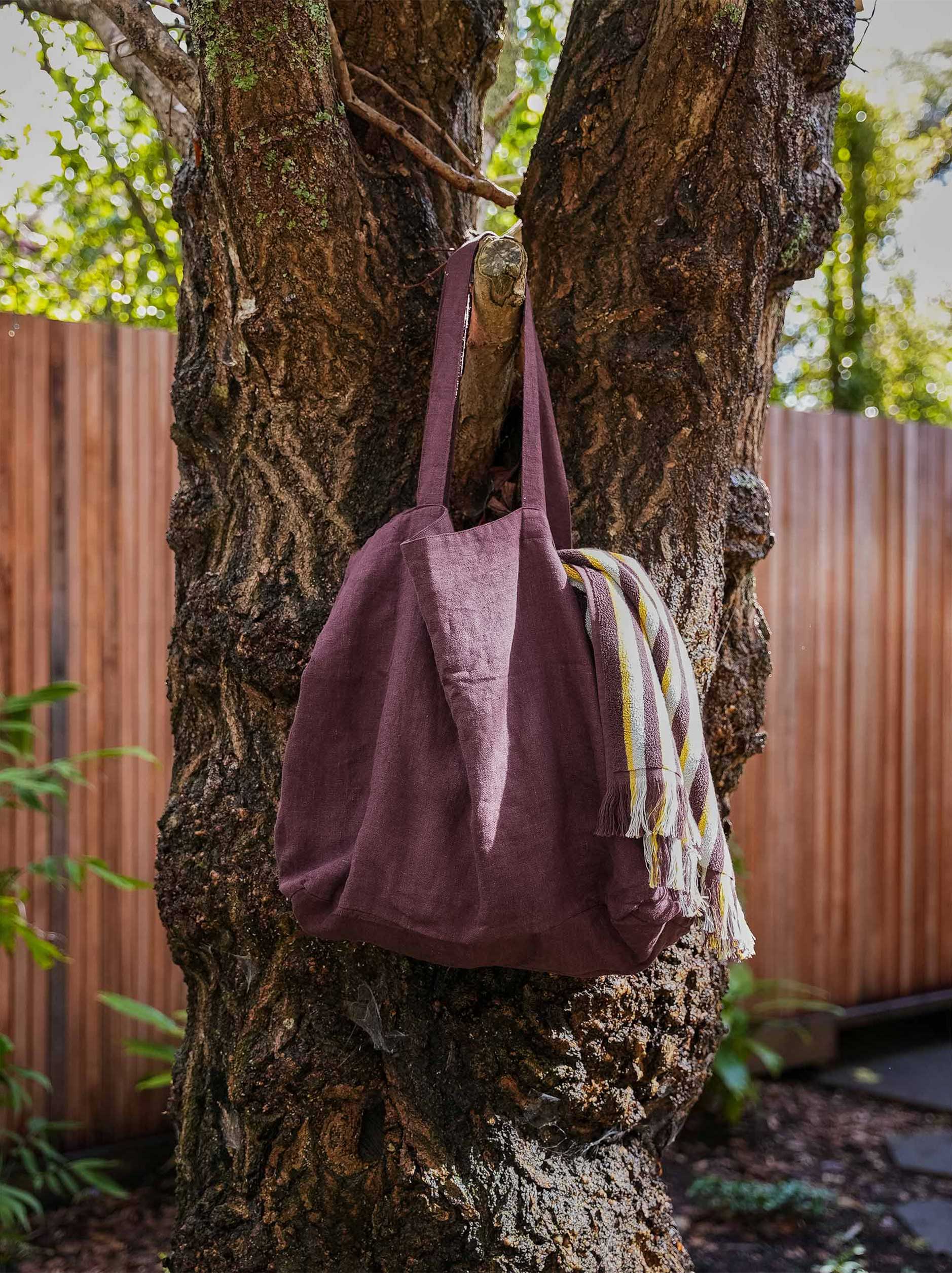 Market Bag Mulberry / 60x13x40cmh