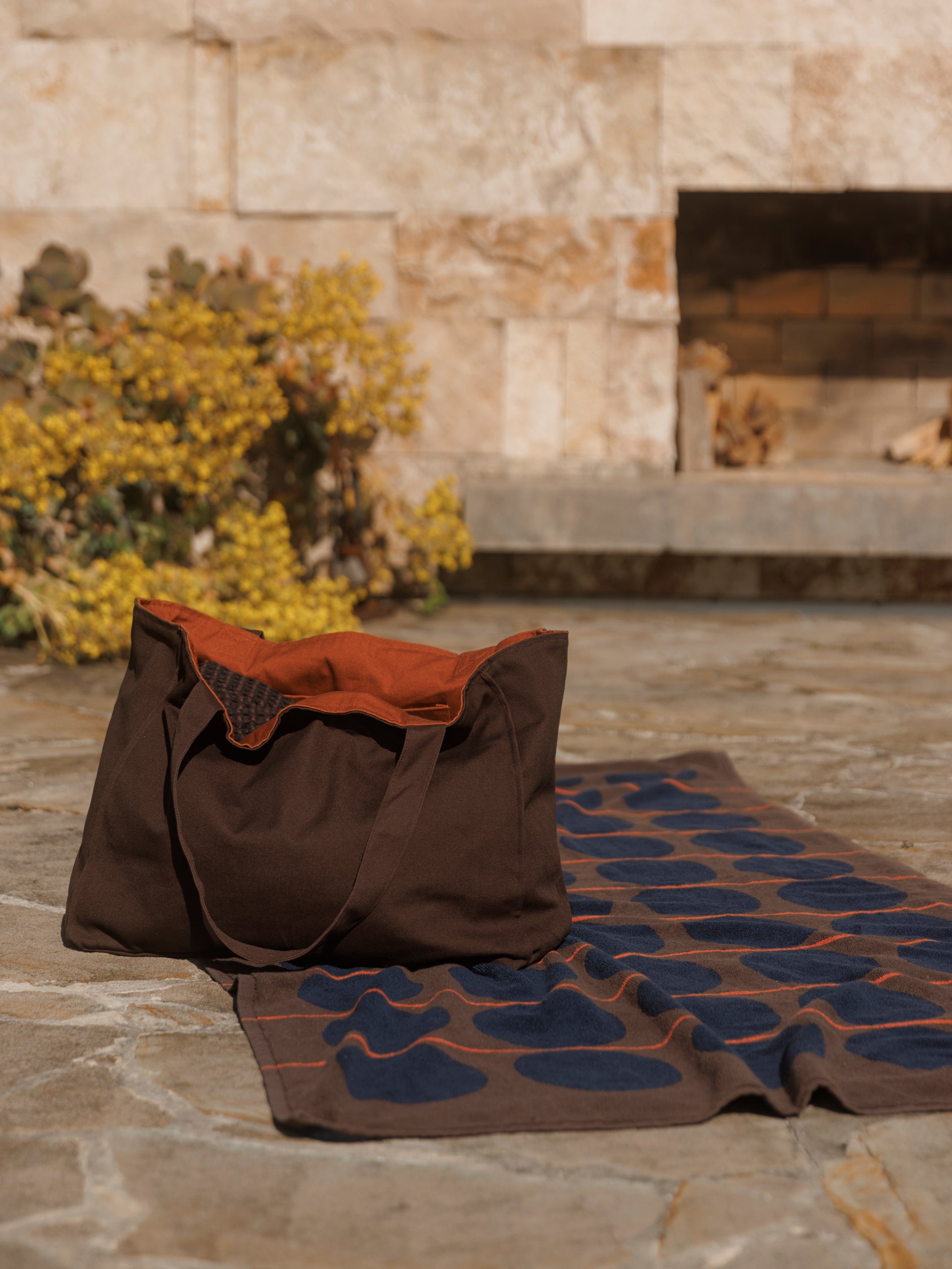 Cala Beach Bag Rye/Paprika / One Size