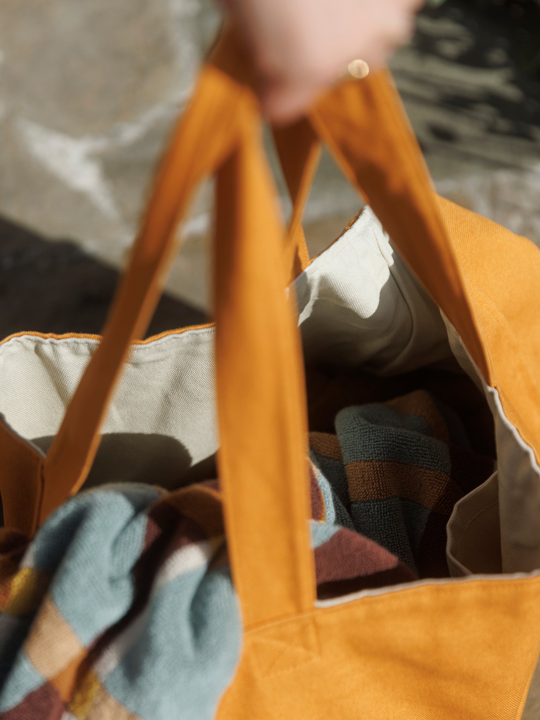 Cala Beach Bag Saffron/Fog / One Size