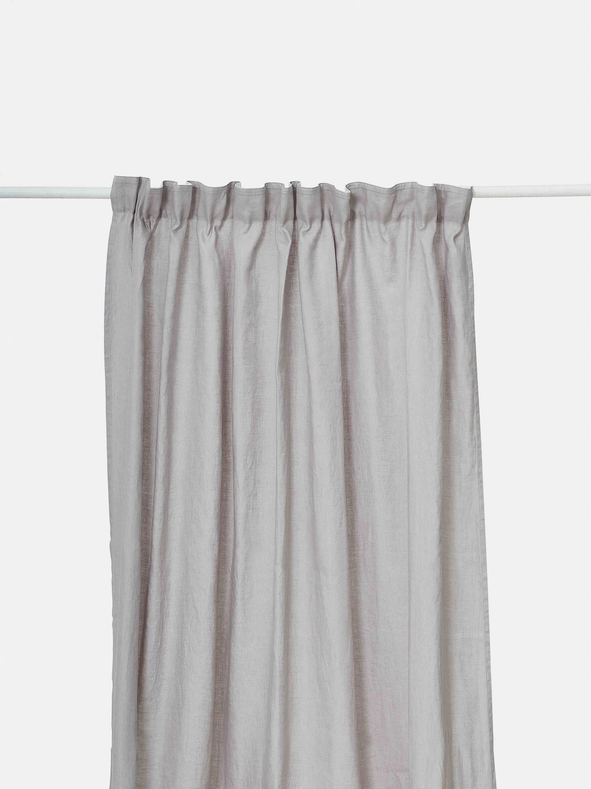 Washed Linen Curtain Grey / Large
