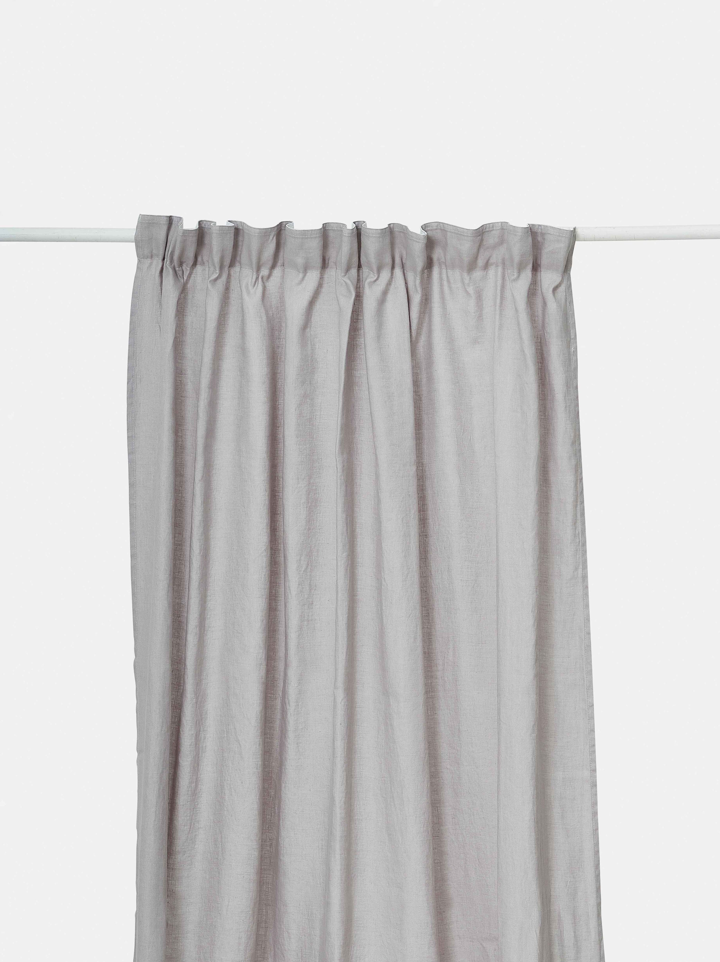 Washed Linen Curtain Grey / Large