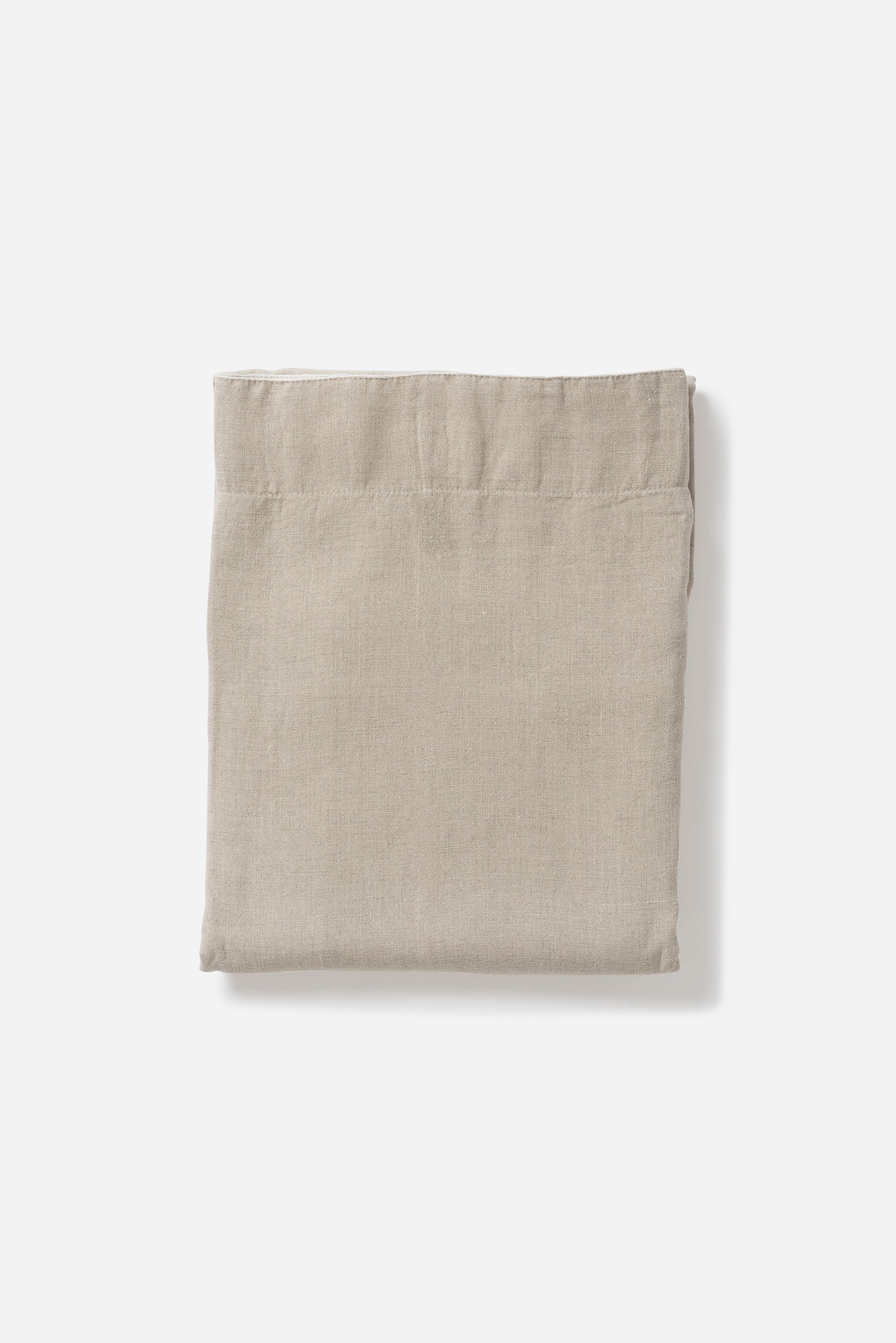 Wide Washed Linen Curtain Natural / Small