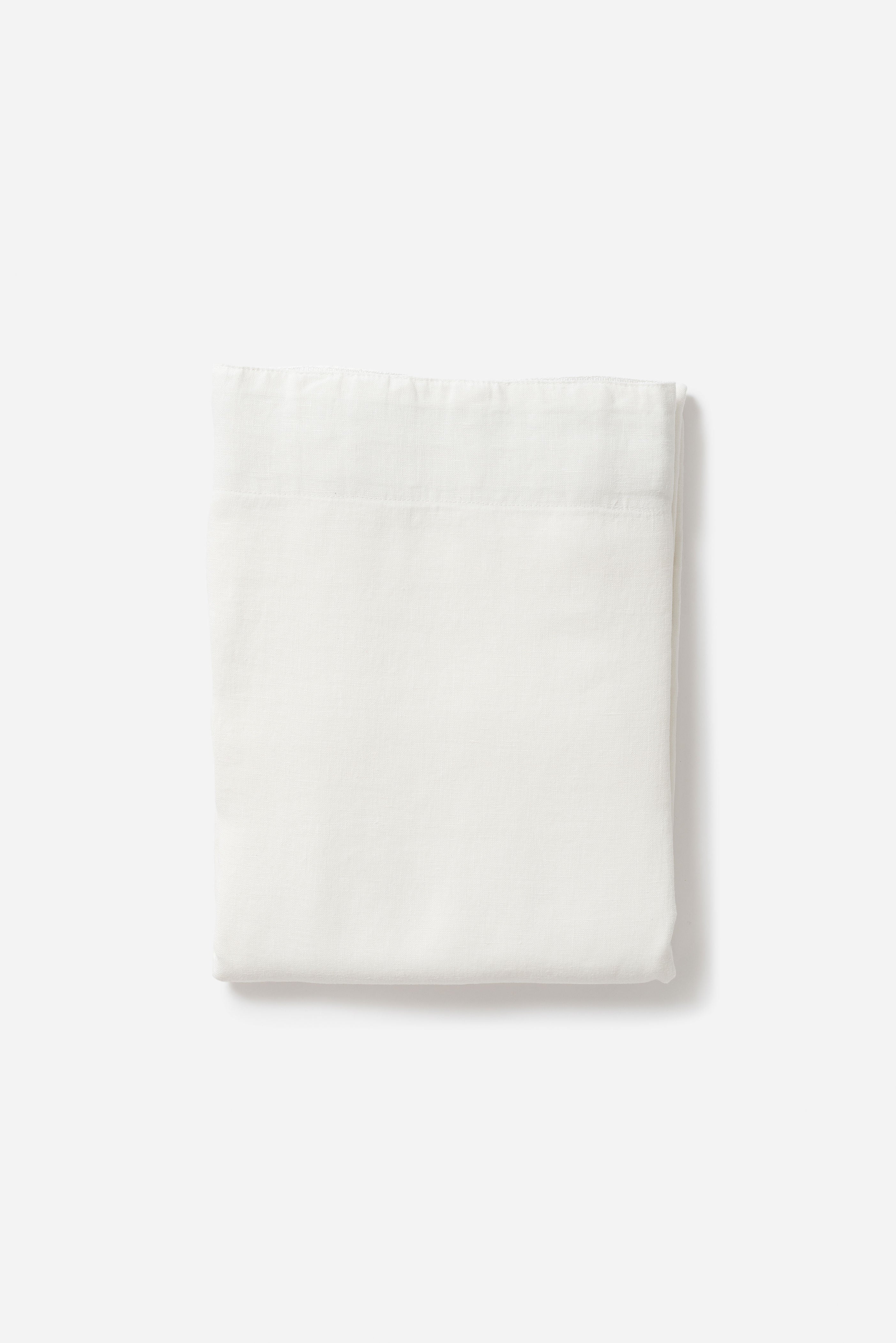 Wide Washed Linen Curtain Ecru / Small