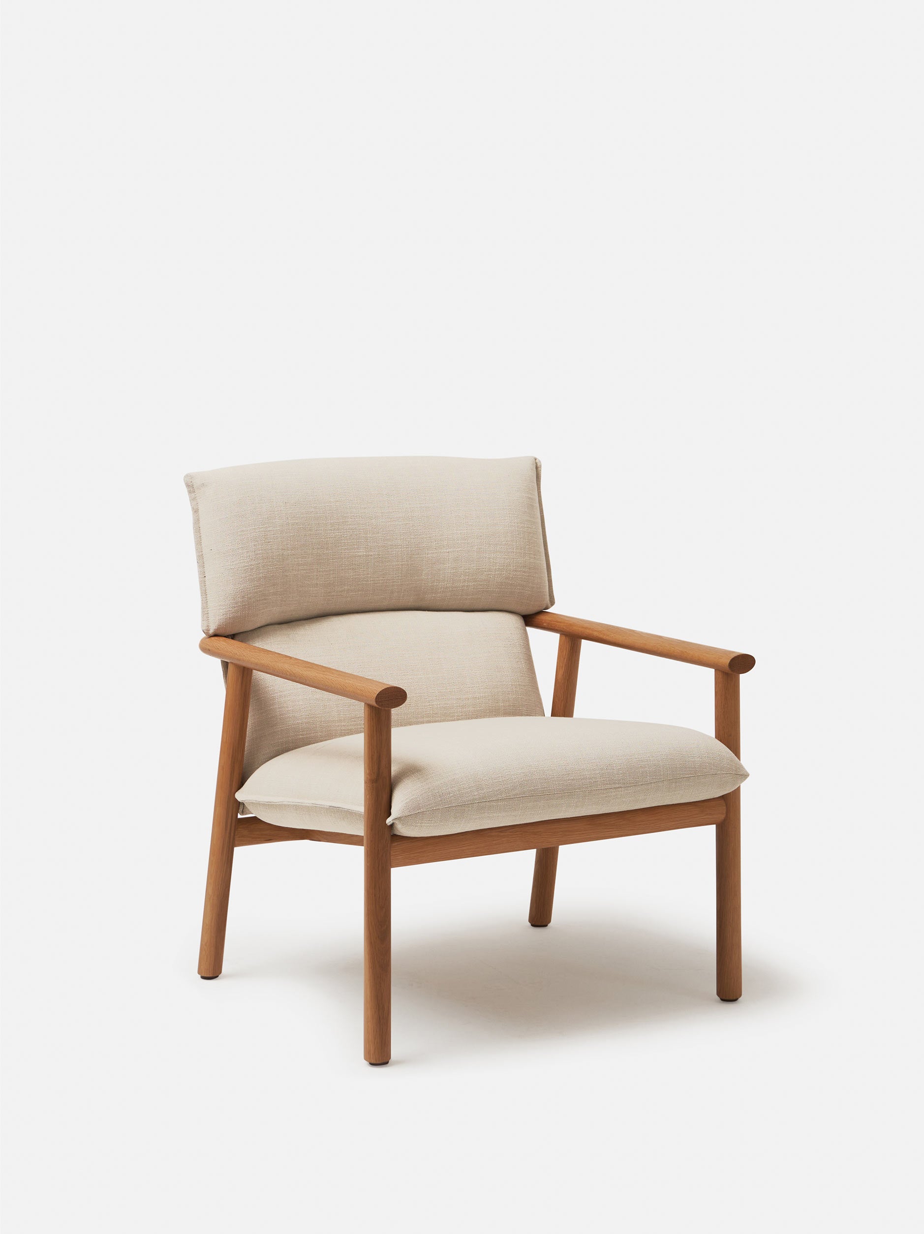 Label Armchair High Oak/Ecru / High