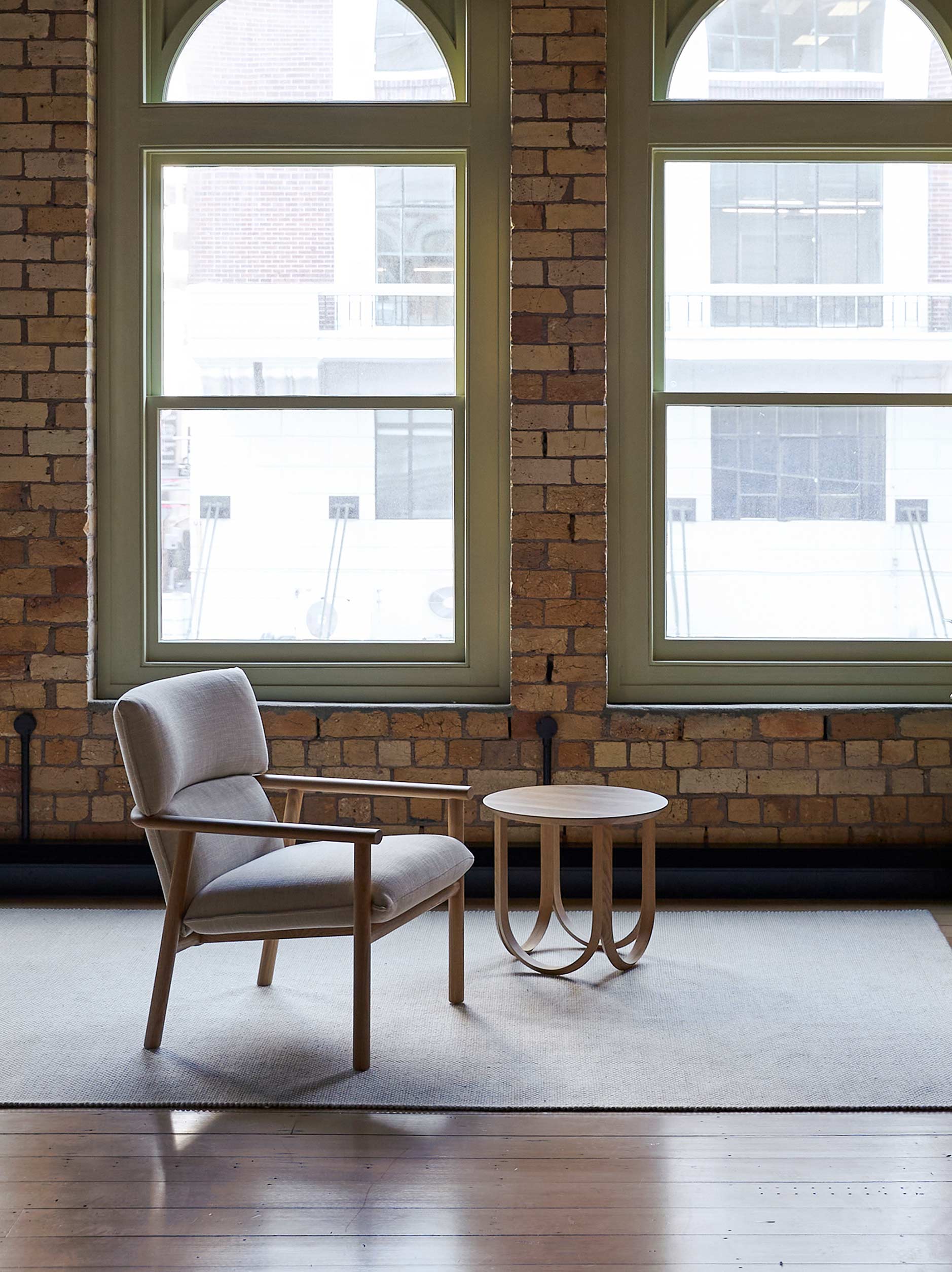 Label Armchair High Oak/Ecru / High