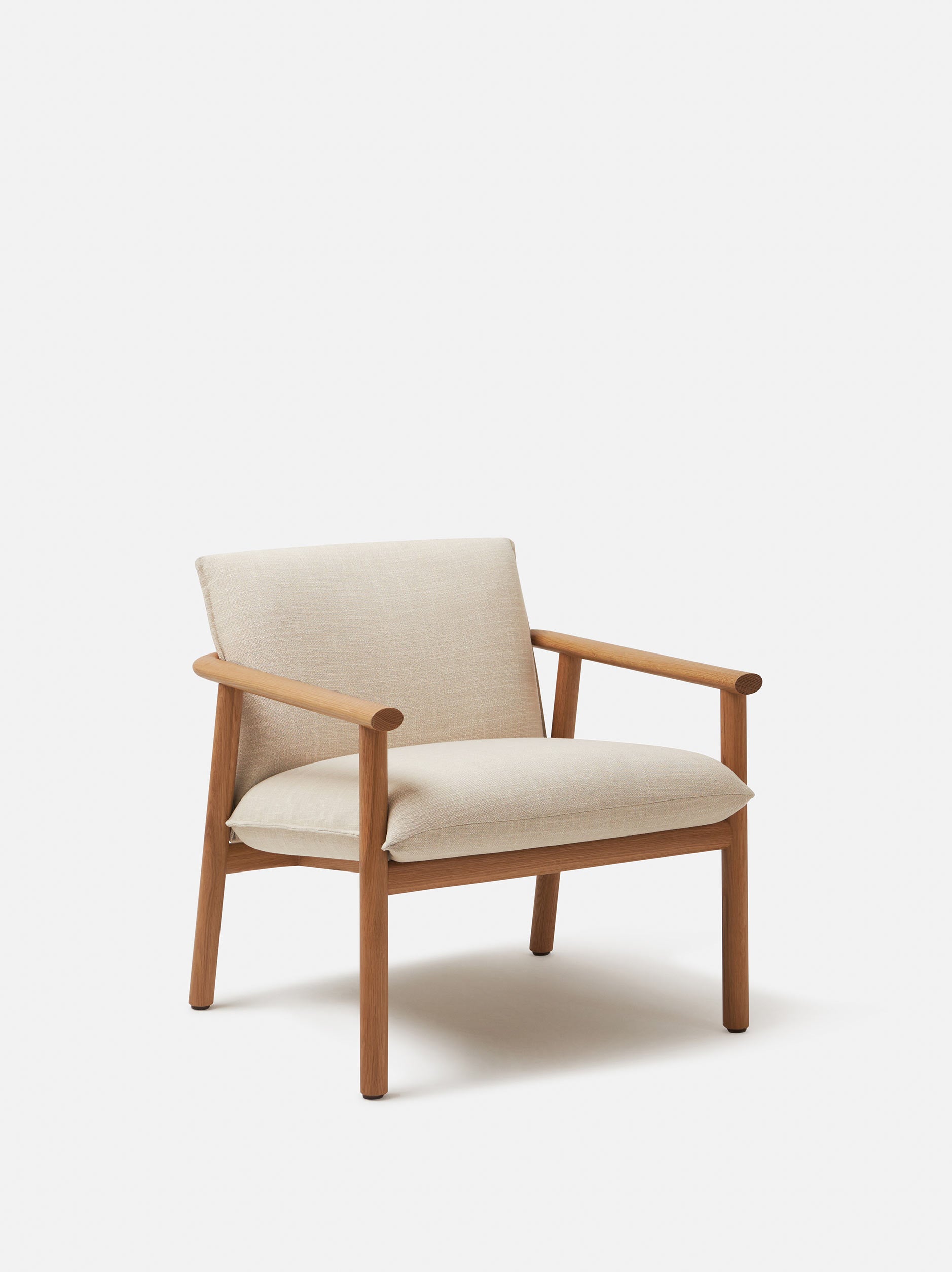Label Armchair Low Oak/Ecru / Low