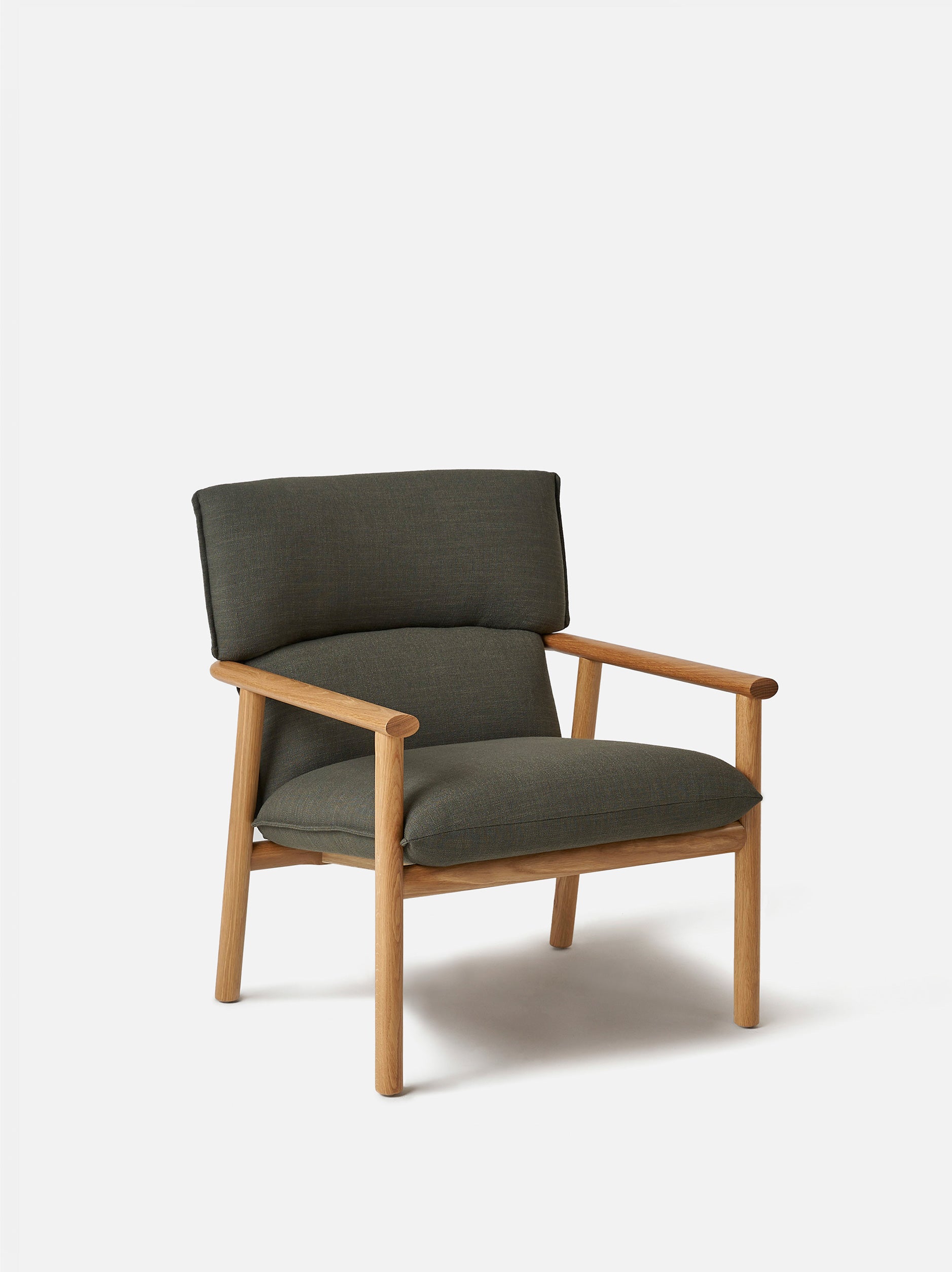Label Armchair High Oak/Olive / High